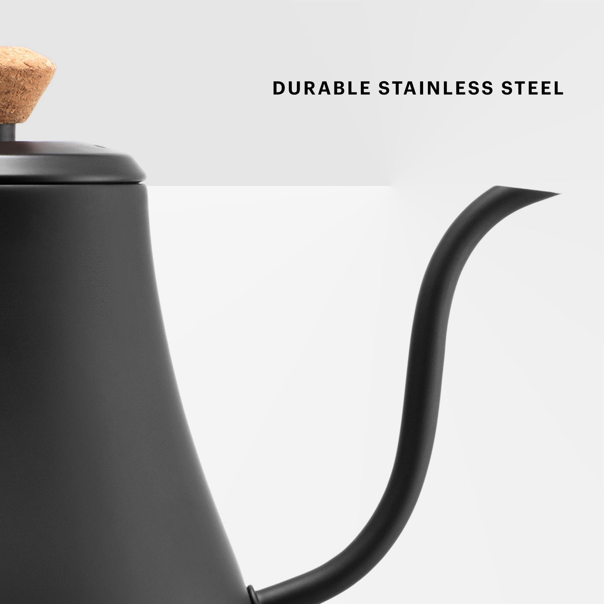 Bodum 27oz Bistro Gooseneck Electric Water Kettle, Pour Over Coffee & Tea, Stainless Steel, Matte Black - Image 6