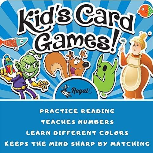 Regal Games Card Games for Kids - Go Fish, Crazy 8's, Old Maid, Slap Jack, Garbage Monster, War - Simple & Fun Classic Family Table Games - Games May Vary (6 Set) - Image 7