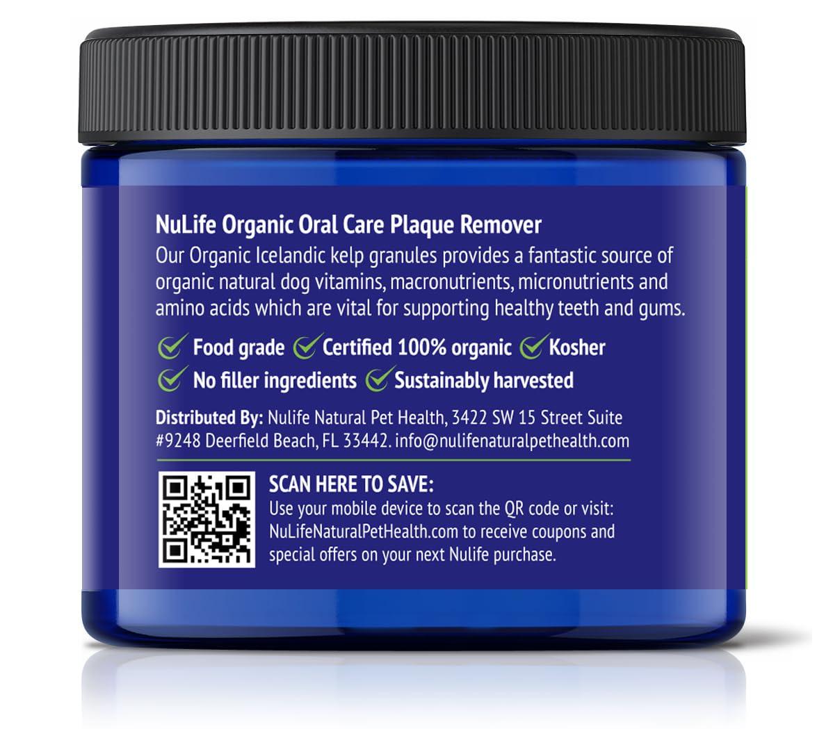 NuLife Natural Pet Health Dog Teeth Cleaning Powder, Dog Plaque and Tartar Remover, Bad Breath Treatment for Dogs with USDA Organic Sea Kelp Powder, Dog Dental Care Made Easy, for All Ages, 12 oz - Image 9