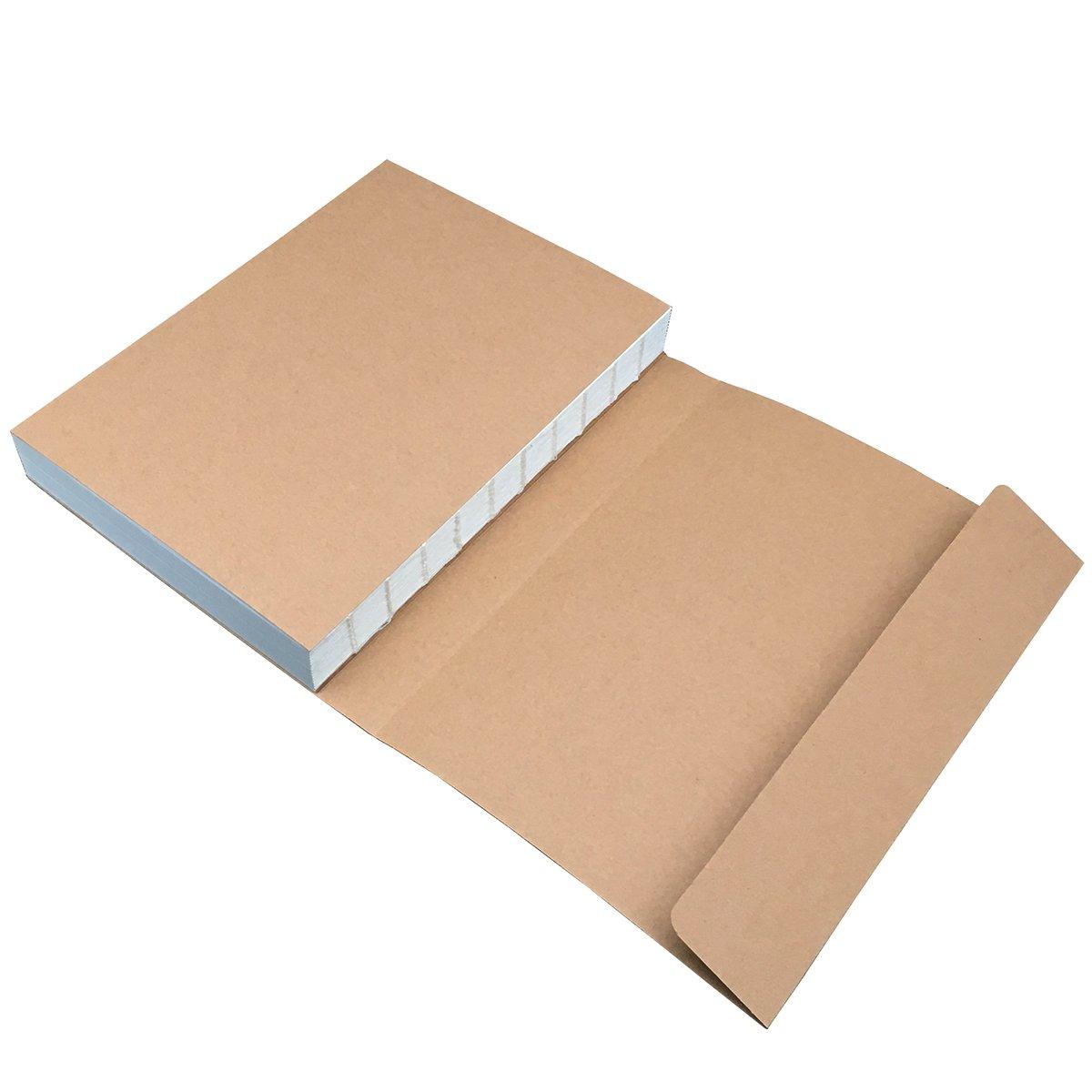 Kraft Cover Drawing Notebook & Sketchbook – Set of 2 Blank Plain Sketch Books – 125g Thick Paper, 200x280mm Paper Ideal for Drawing & Sketching- 128 sheets/256 Pages – 180 Degree Opening, 2pcs - Image 4