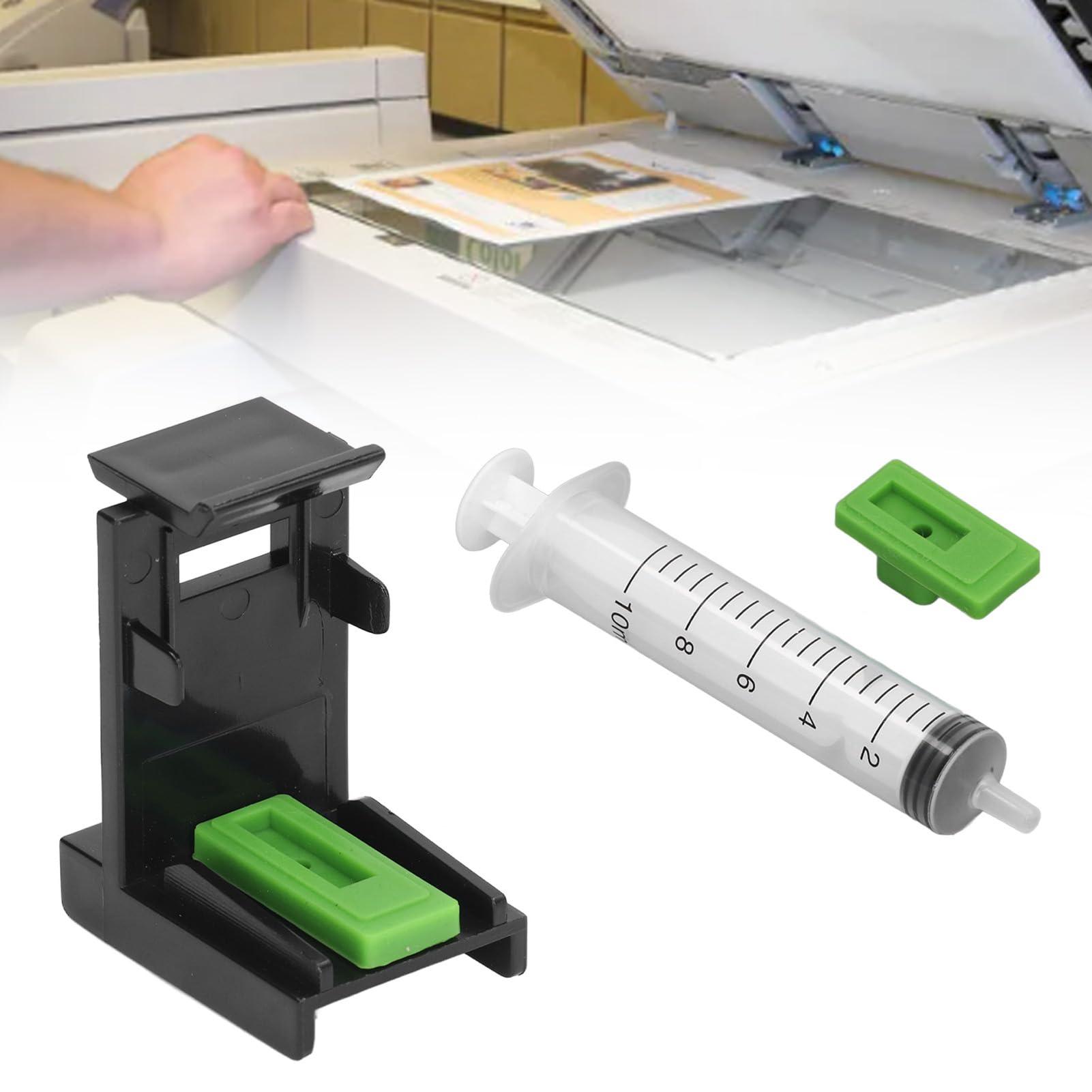 Ink Refill Clip, Ink Refill Tools, ABS PP Portable Ink Suction Holder Clip with Syringe for Hp Inkjet Ink s 745 746 47 57 705 706 810 811 210 211 - Image 5