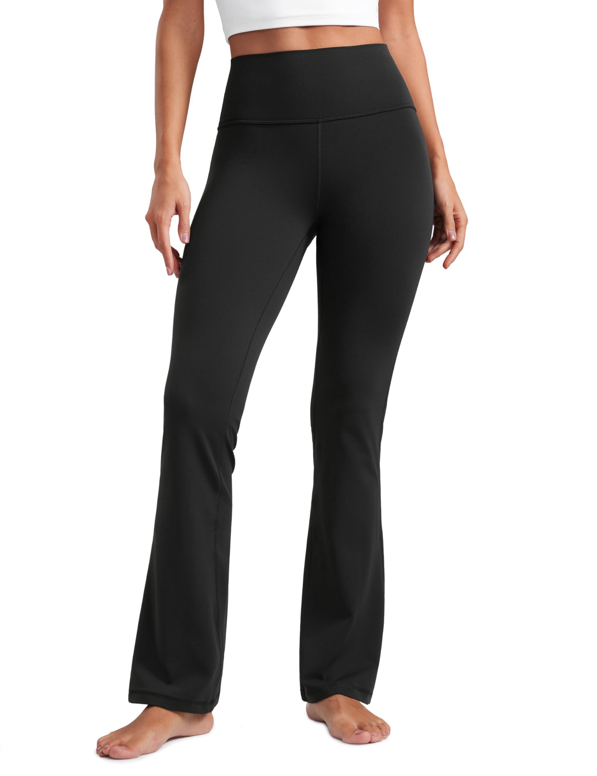 CRZ YOGA Womens Butterluxe High Waist Flare Pants 29" / 30.5" / 32" / 33.5" - Yoga Bootcut Wide Leg with Pocket Lounge