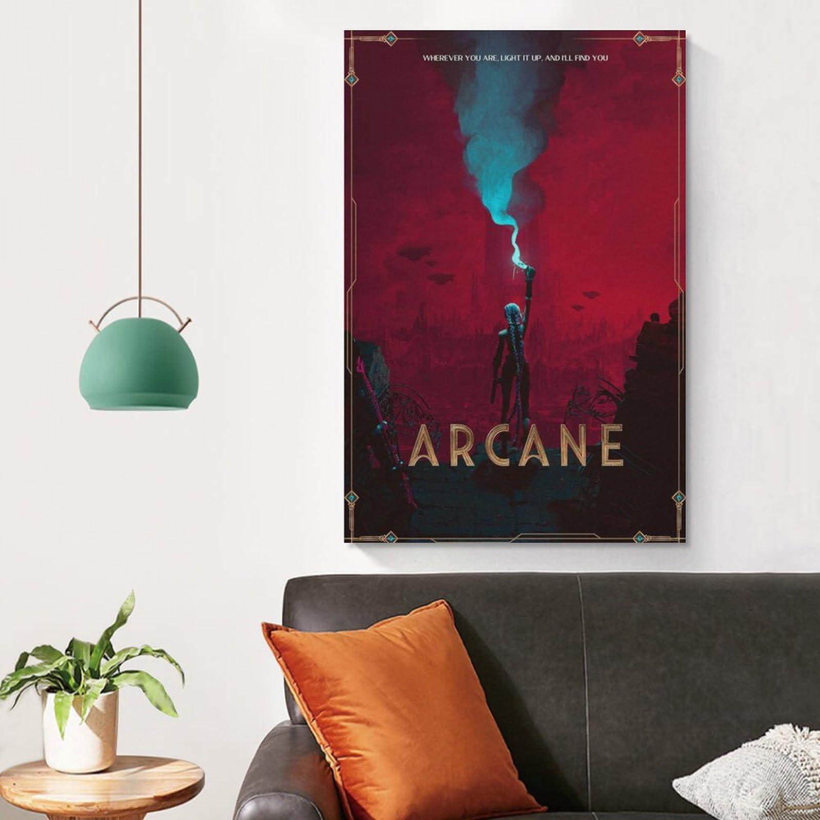 MWKGQXKL Arcane Canvas Poster Wall Art Decor Print Picture Paintings for Living Room Bedroom Decoration 12x18inch(30x45cm) - Image 4