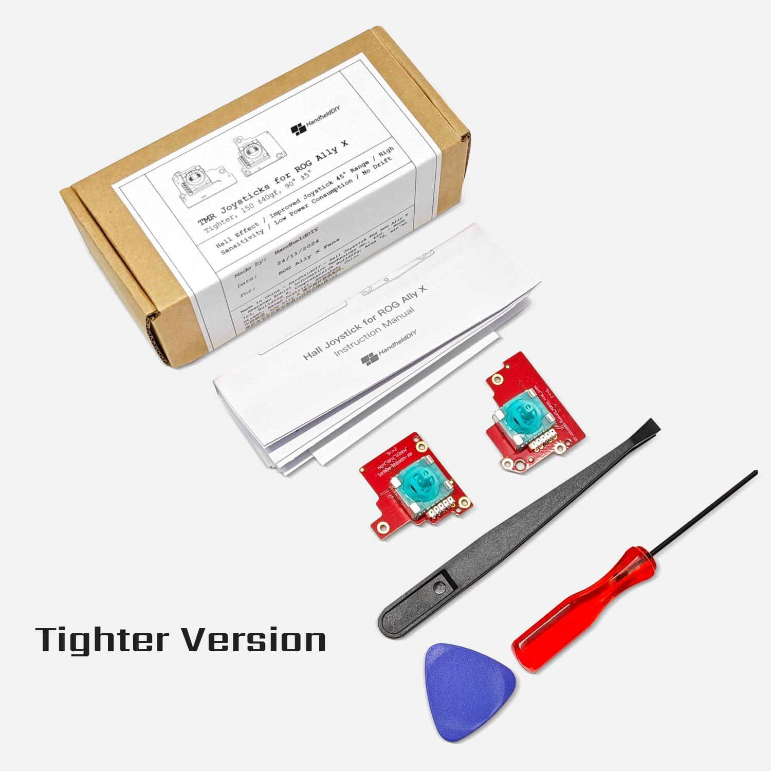 HandheldDIY TMR Hall Joystick for ROG Ally X, Tighter Rotational Resistance for FPS Racing Games, ASUS ROG Ally X Accessories, Zero Drift Analog with Tools, Easy Installation Thumbstick 1 Pair - Image 6