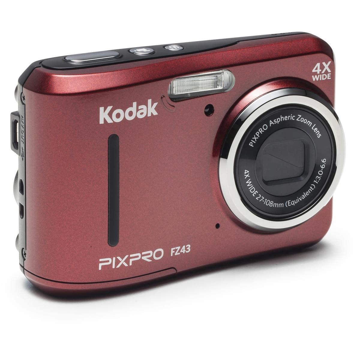 Kodak PIXPRO Friendly Zoom FZ43-RD 16MP Digital Camera with 4X Optical Zoom and 2.7" LCD Screen (Red) - Image 3