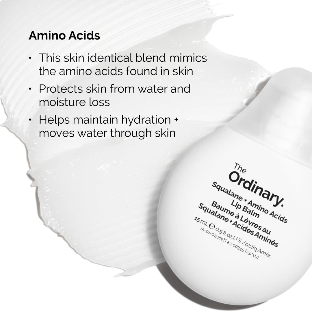 The Ordinary Squalane + Amino Acids Hydrating Lip Balm, for Lips, Elbows, and Cuticles, 0.5 Fl Oz - Image 4