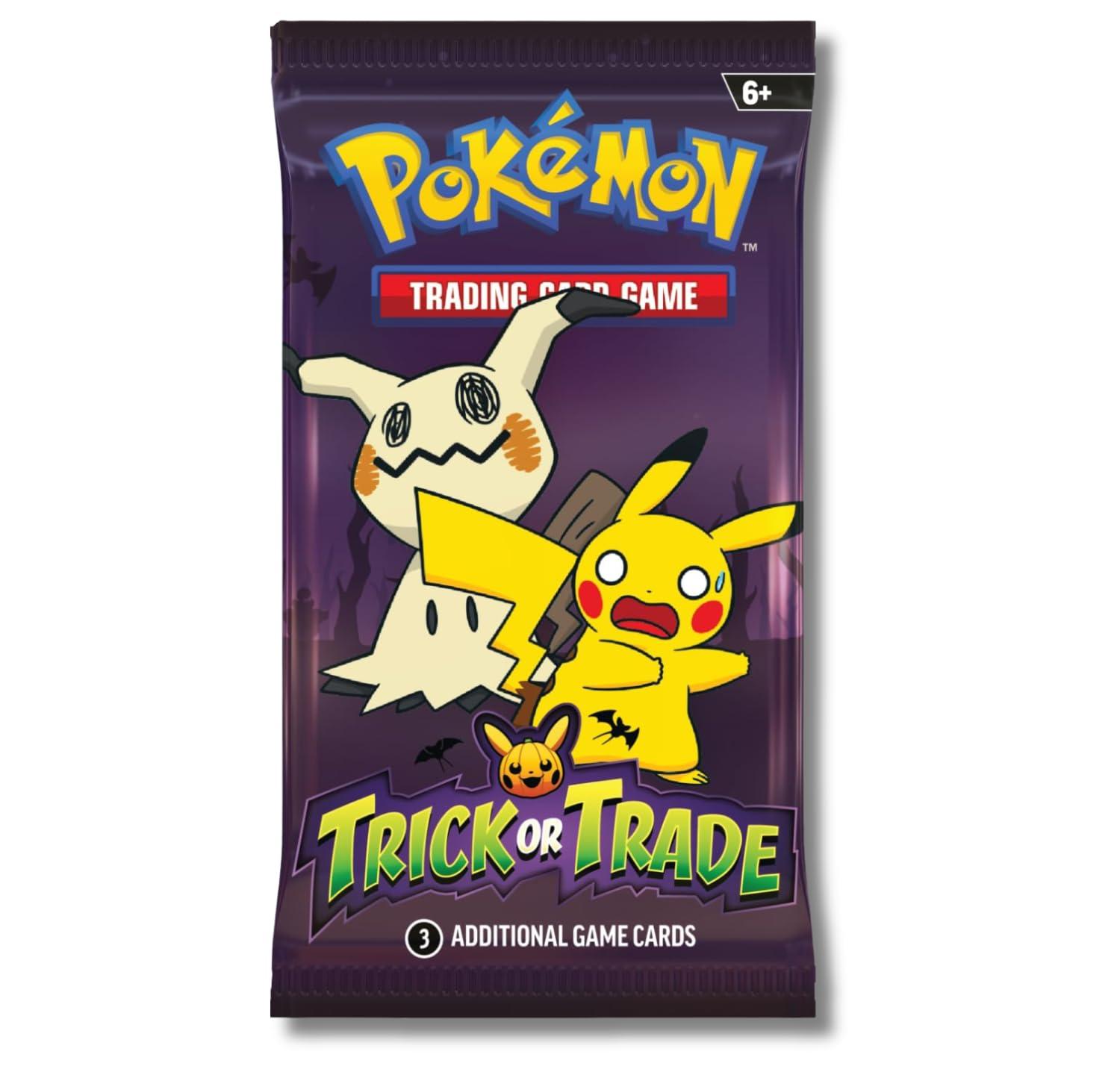 Pokemon 2023 Trick or Trade Mimikyu & Pikachu | 6 Mini Booster Packs - Image 2