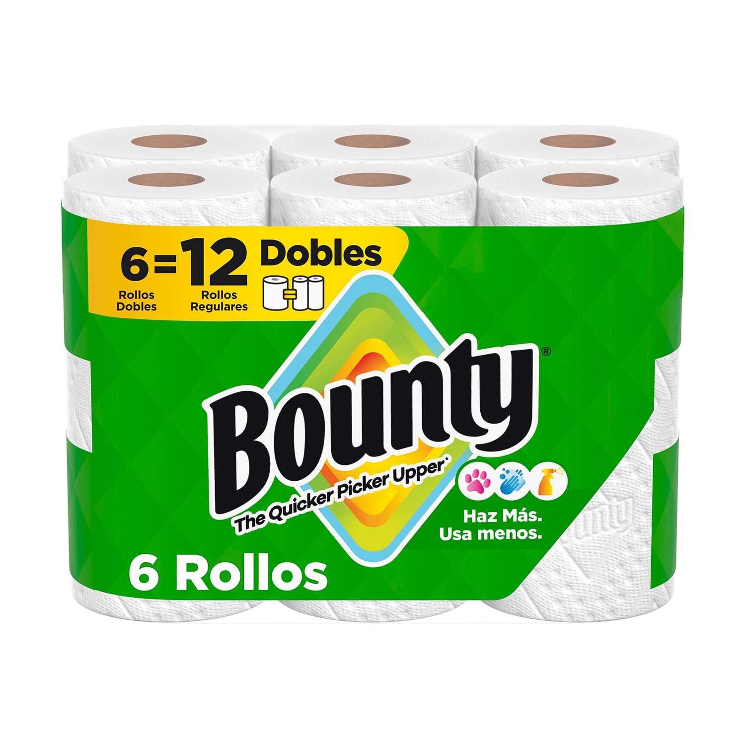 Bounty Paper Towels Select-A-Size White, Double Rolls, 82 Sheets Per Roll, 6 Count - Image 4