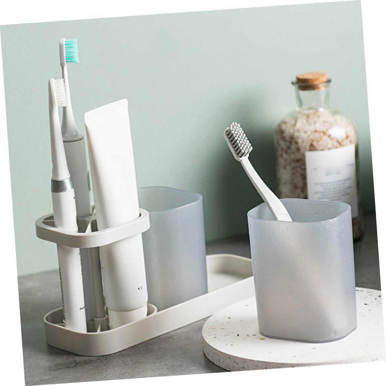 LIFKOME 1pc Storage Rack for Bathroom Supplies Toothbrush and Toiletry Holder Wash Cup Stand Easy to Clean and Store for Dorms and Hotels - Image 2