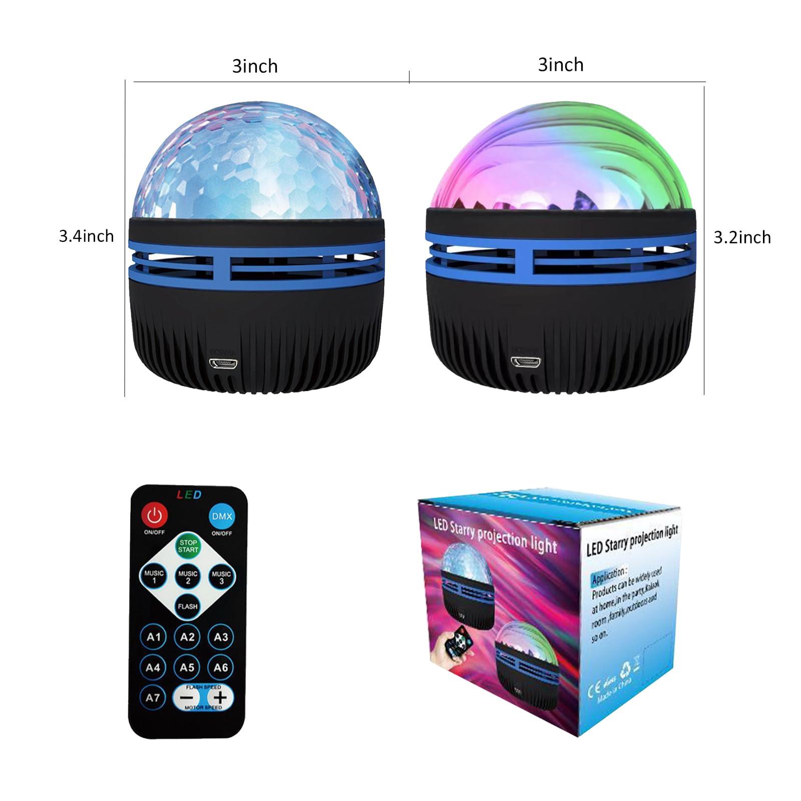 XYDongtong 2 in 1 Northern Lights and Ocean Wave Projector with 14 Effects of Galaxy Light for Game Rooms, Parties, Light Projector for Bedroom, led Light Projector for Room Home Decorations - Image 6