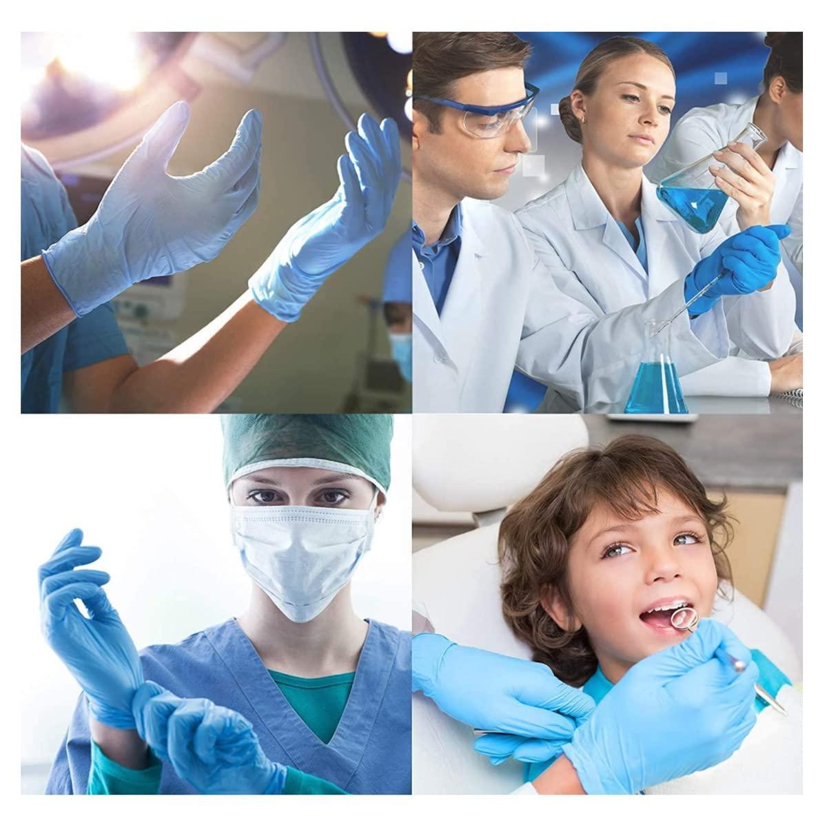 Basic Medical Synmax Vinyl Exam Gloves - Latex-Free & Powder-Free Disposable Glove - Large, BMPF-3003(1000 Pcs) - Image 5
