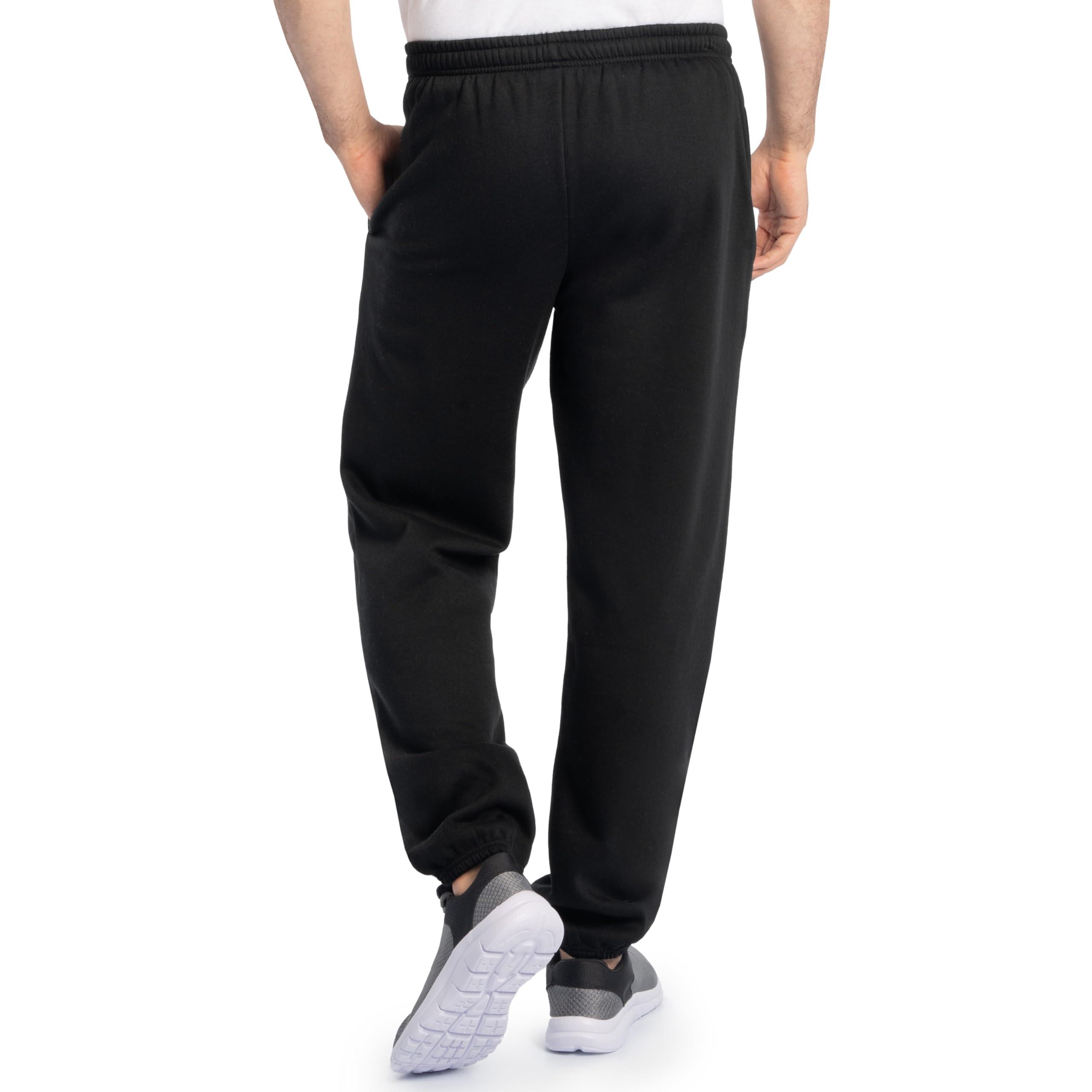 Fruit of the Loom Eversoft Fleece Elastic Bottom Sweatpants with Pockets, Relaxed Fit, Moisture Wicking, Breathable - Image 2