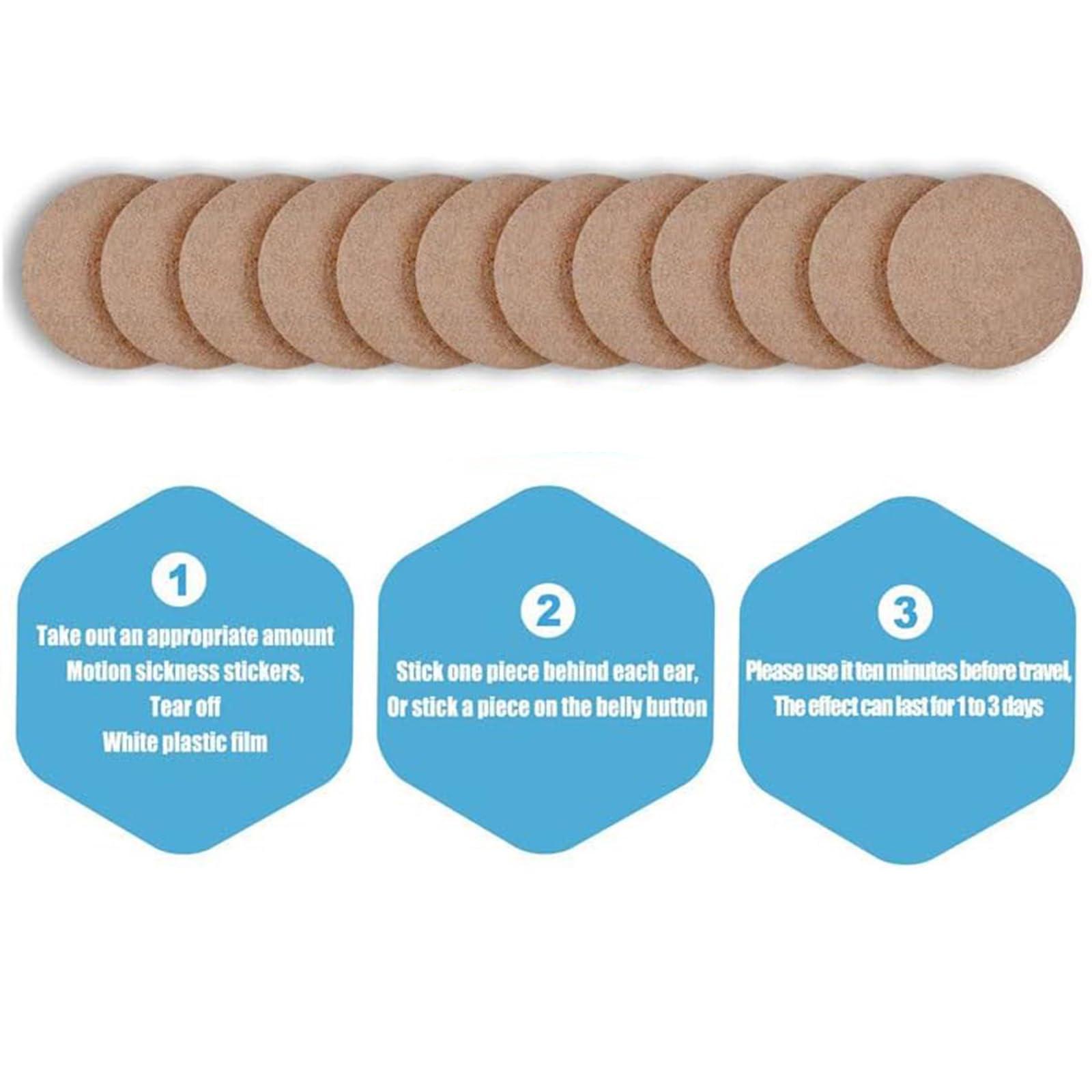 40PCS Motion Sickness Patches, Anti Nausea Sea Sickness Patch for Cruise, No Side Effects for Car and Boat Rides, Ships, Cruise and Airplane & Other Forms of Transport - for Adults and Kids (40PCS) - Image 6
