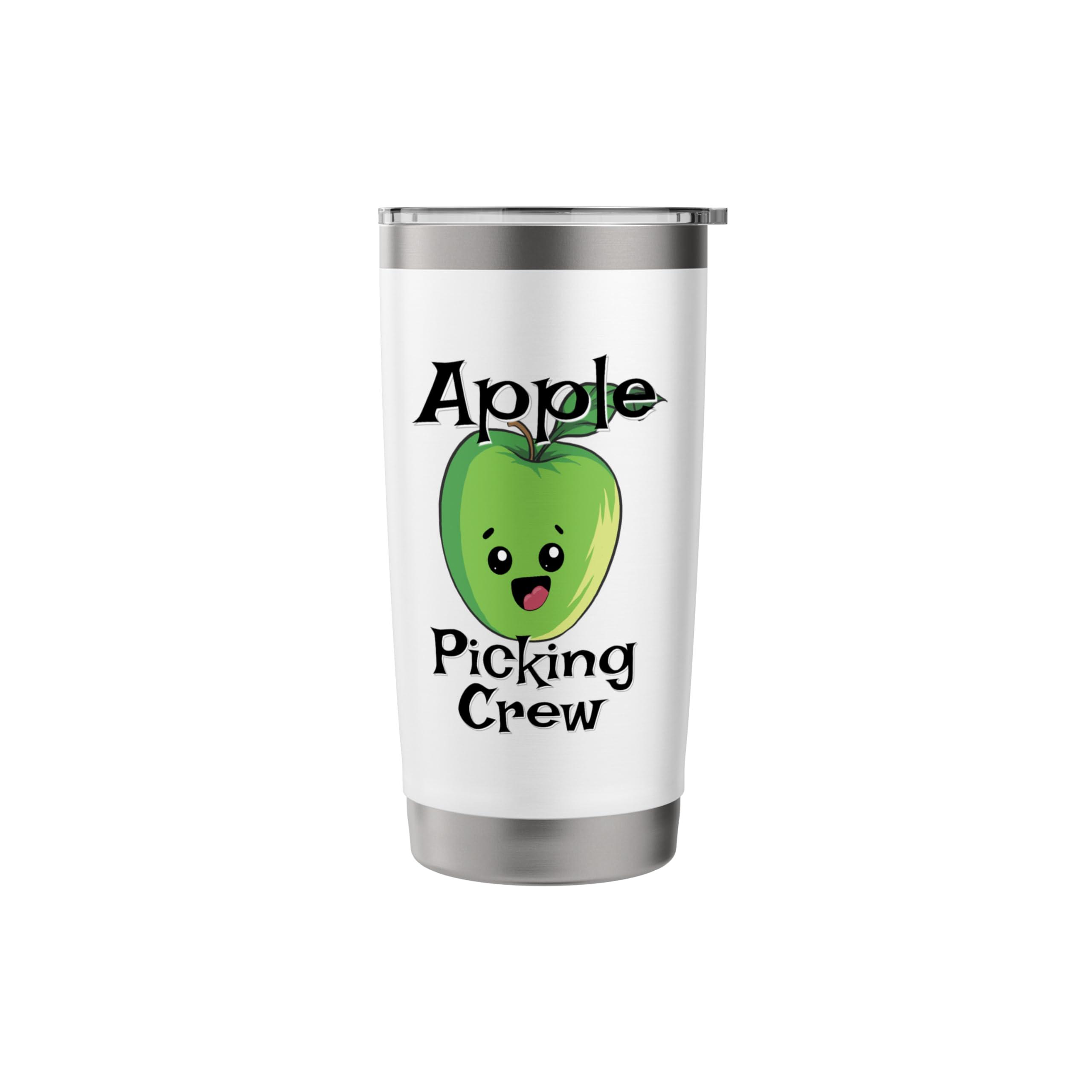 Cute Fall Autumn Orchard Matching Family Apple Picking Crew Stainless Steel Insulated Tumbler - Image 4