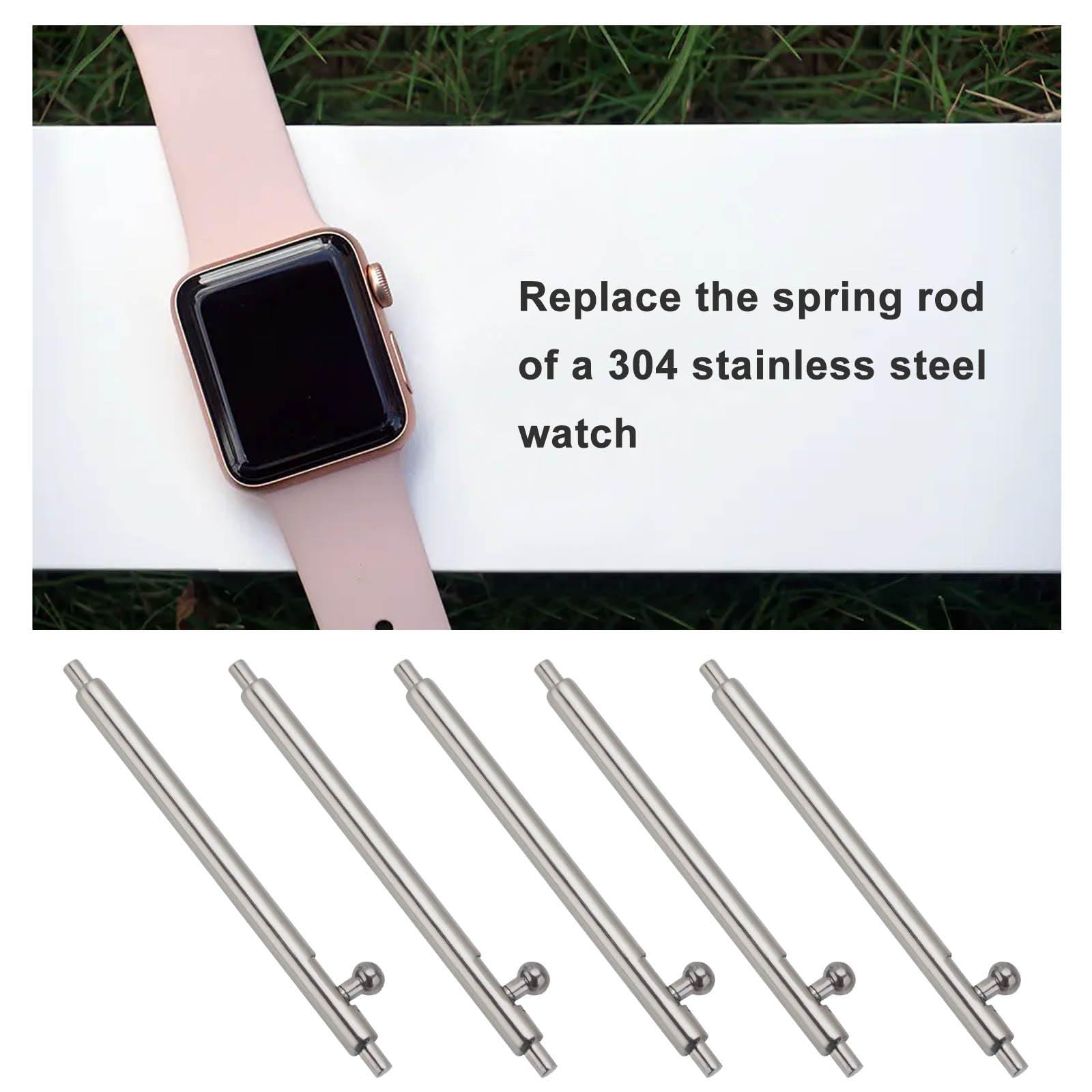 Create idea 60Pcs 1.5mm Quick Release Spring Bars Pins 304 Stainless Steel Compatible with Little Genius Compatible with Samsung(20mm 22mm 24mm) - Image 3