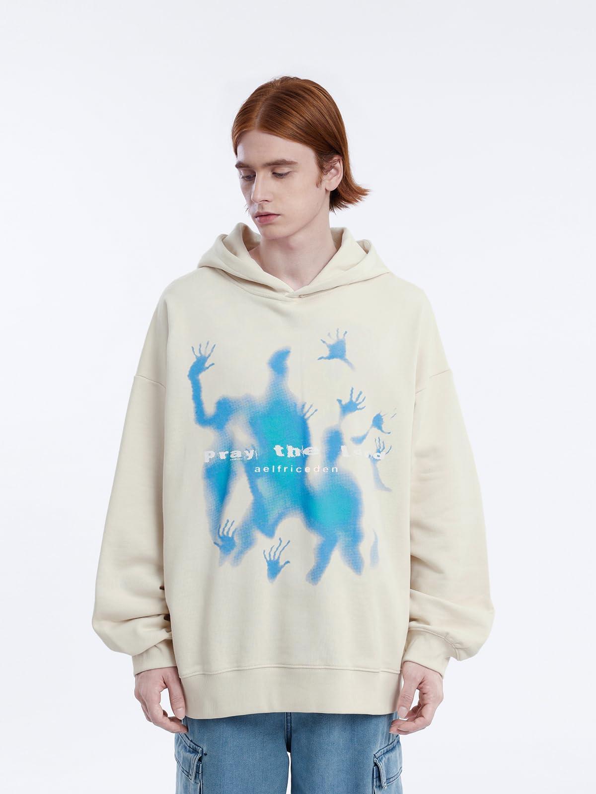 Aelfric Eden Graphic Hoodies Vintage Printed Hoodie Sweatshirt Casual Oversized Long Sleeve Streetwear Hooded Pullover - Image 3