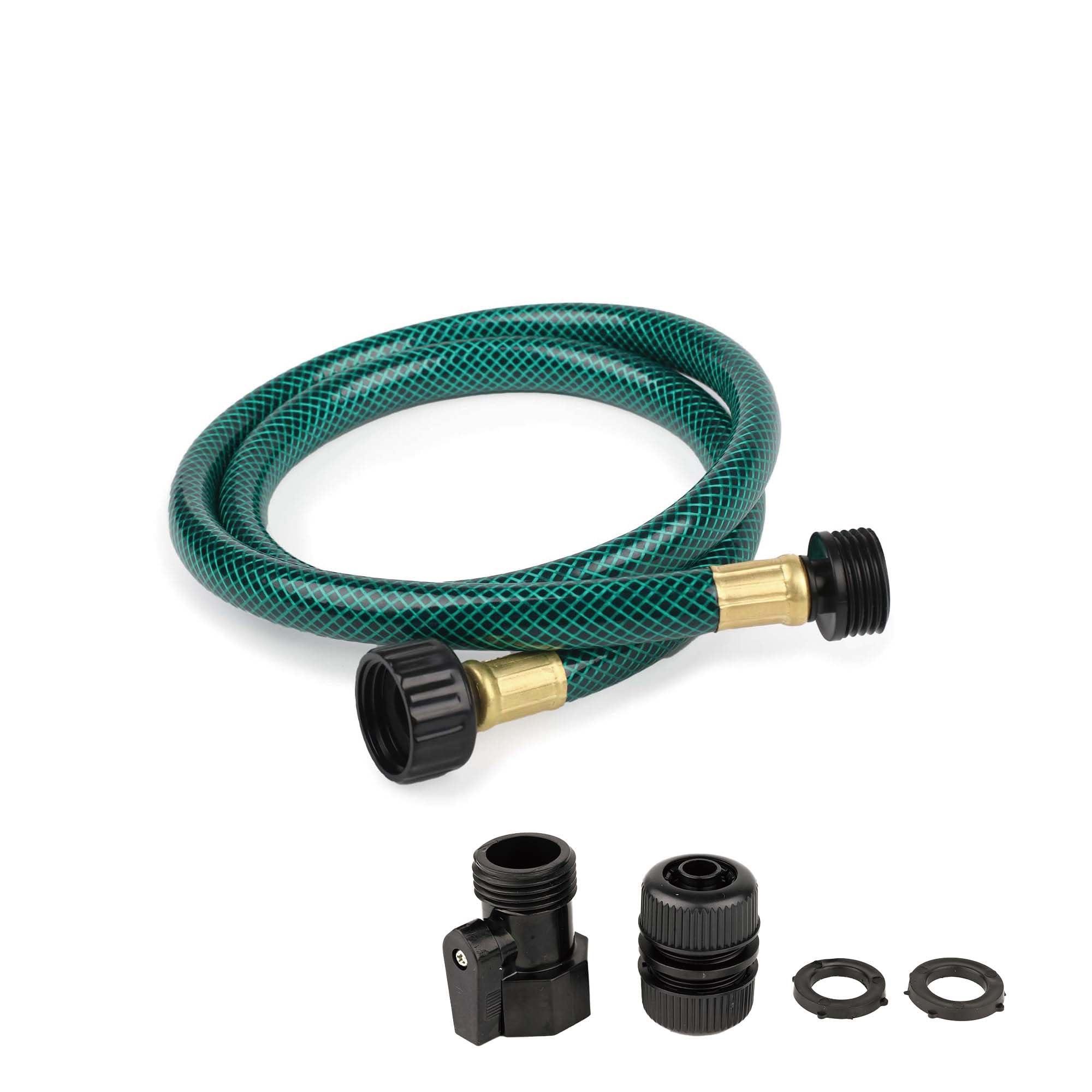 Garden Hose Leakproof for Gardener: 1/2” PVC Water Hoses with GHT Fittings - 3 FT No Kink and Flexible for Outdoor