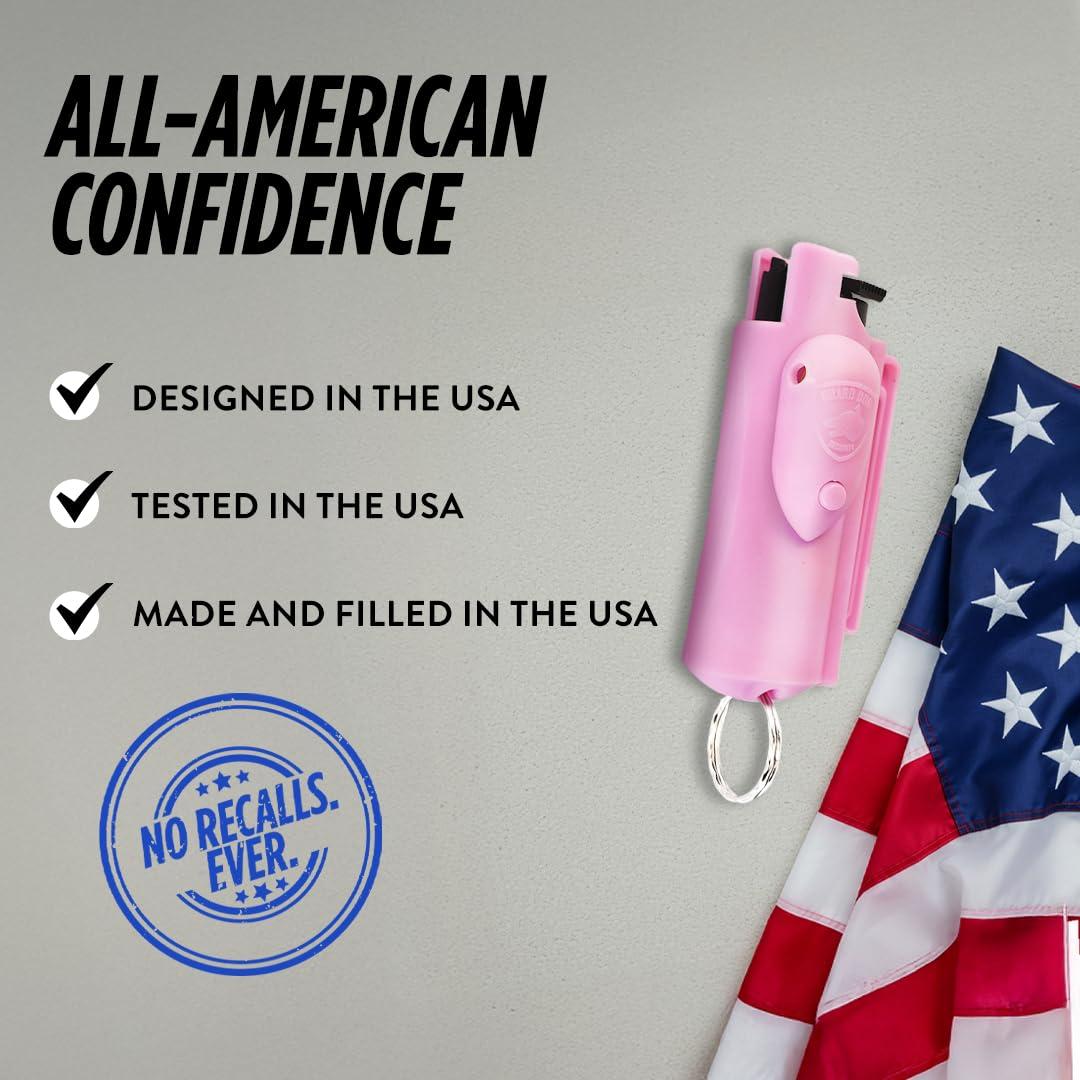 Guard Dog Security Pepper Spray Self Defense for Women, Men, OC Spray, AccuFire World’s Only Laser Sight Pepper Spray Keychain with Belt Clip for Quick Access, 16 Feet Range - Image 5