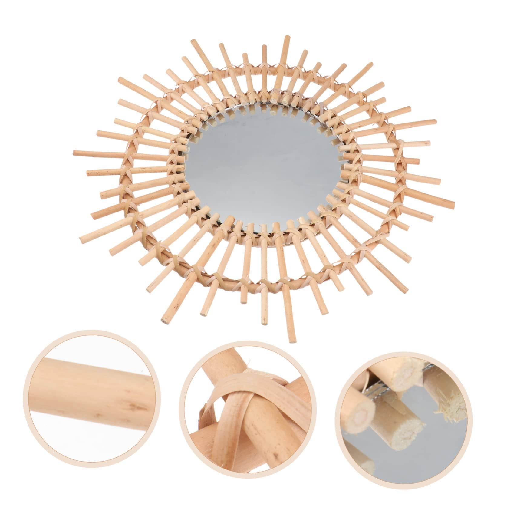 Beatifufu 1Pc Khaki Decorative Wall Hanging Cosmetic Mirror for Home Make Up Stylish and Functional Design for Bedroom and Bathroom Decor - Image 8