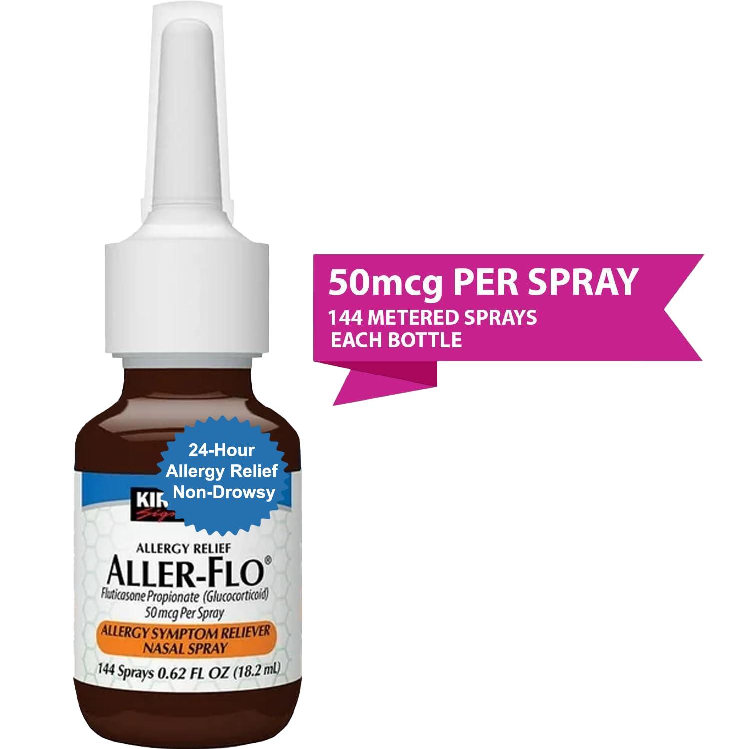 Aller-Flo Fluticasone Propionate (Glucocorticoid) 50 mcg, Allergy Nasal Spray Bundle with Exclusive Allergy Relief - Better Idea Guide (2 Bottles (288 Metered Sprays)) - Image 2