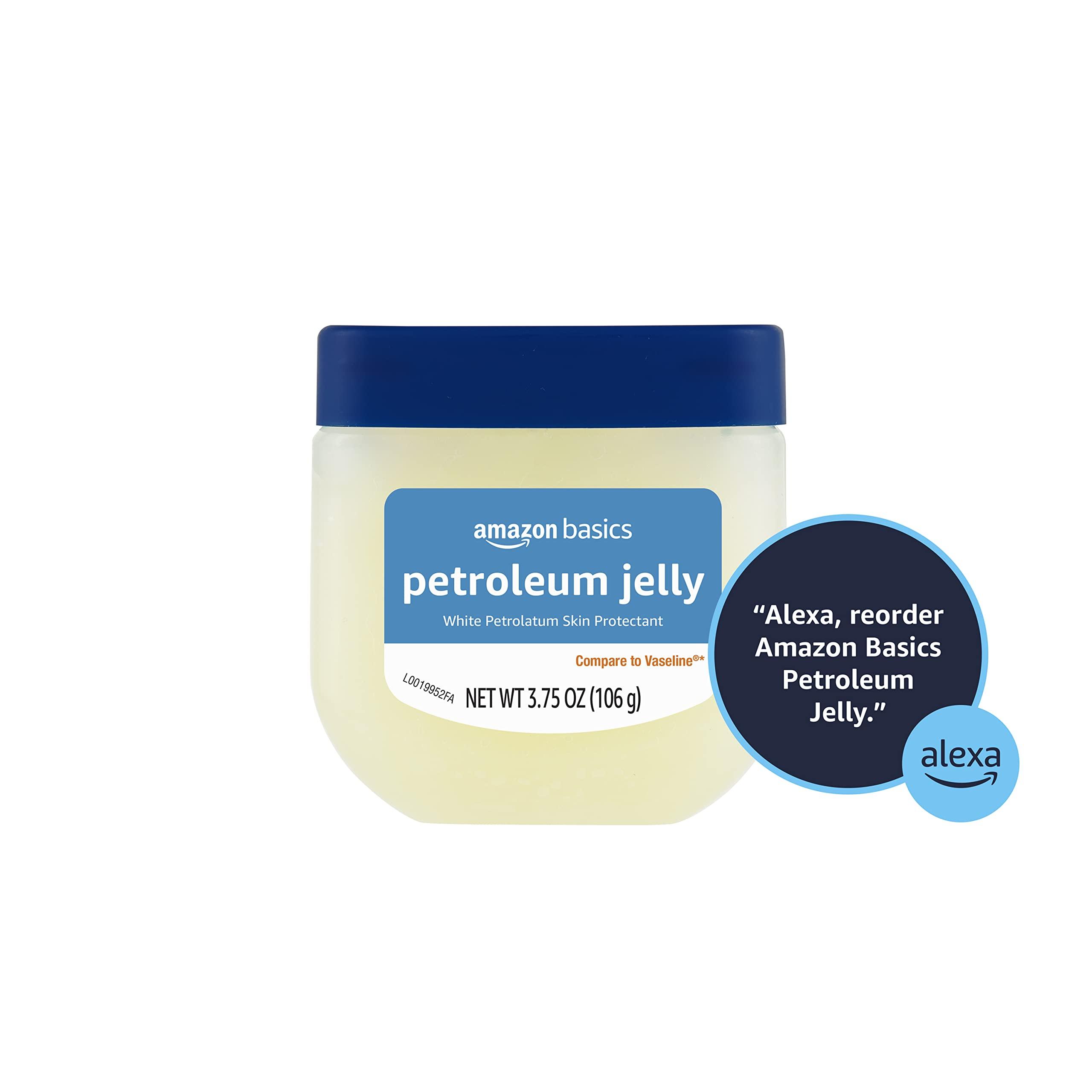 Amazon Basics Petroleum Jelly White Petrolatum Skin Protectant, Unscented, 3.75 oz, 1-Pack, (Previously Solimo) - Image 3
