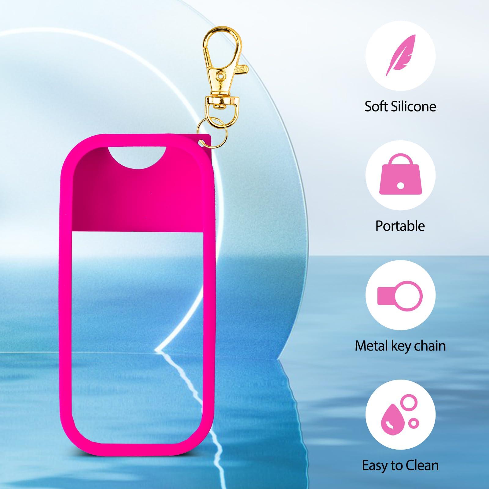 VANEST Silicone Case Compatible with Touchland Travel Size Body Mist 2 FL. OZ., Protective Case with Keychain - Image 4