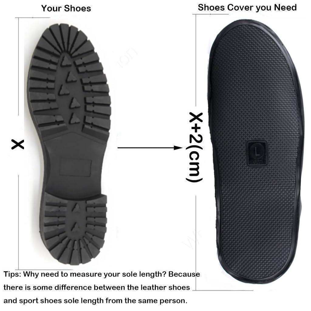Sepikvin Waterproof Shoe Covers, Reusable Foldable Slip Proof Bottom Overshoes with Zipper, Keep Shoes Dry for Gardening Cycling Fishing Walking in Rain Snow and Mud - Image 6