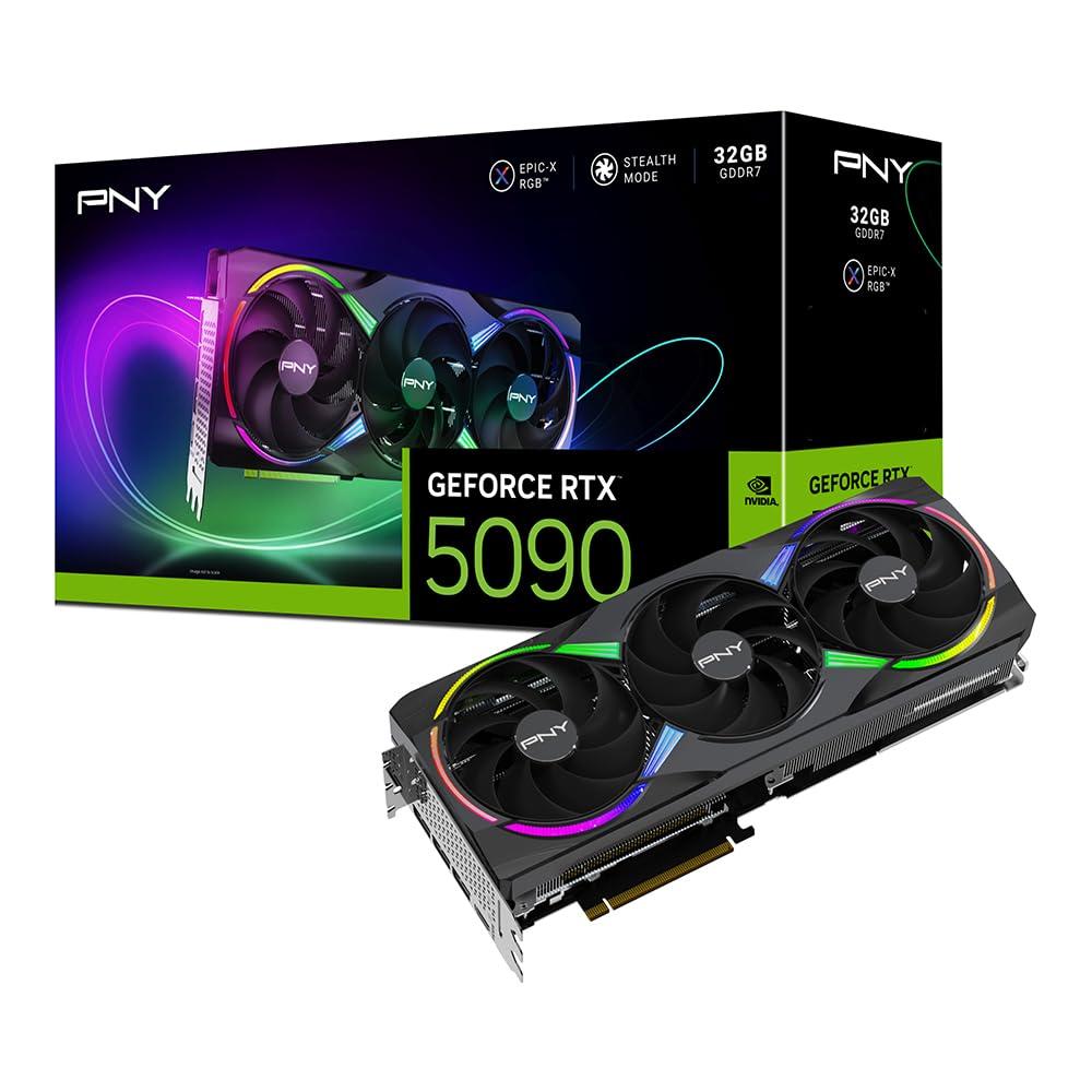 PNY GeForce RTX™ 5090 Epic-X ARGB™ Overclocked Triple Fan