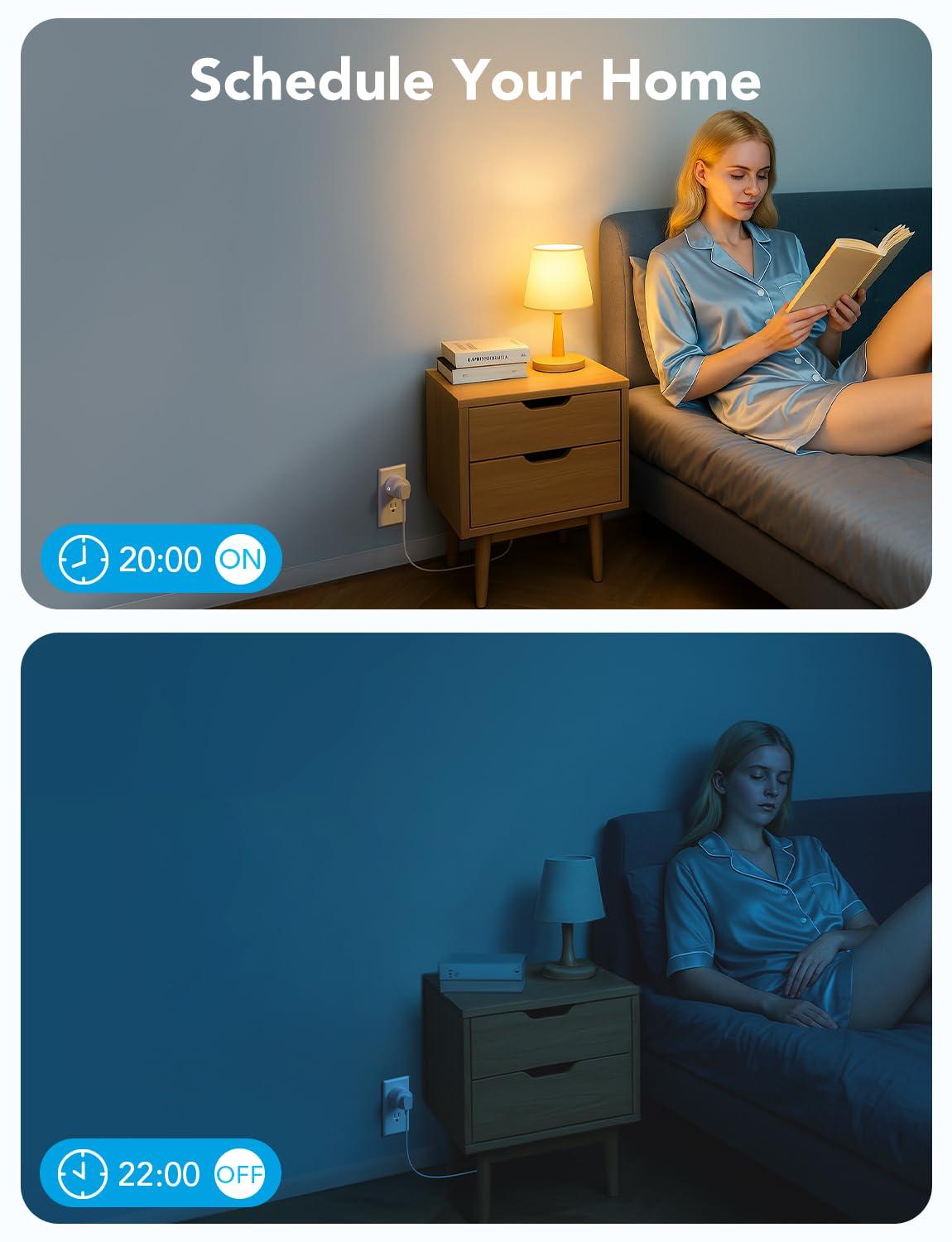 Govee Smart Plug, WiFi Plugs Work with Alexa & Google Assistant, Smart Outlet with Timer & Group Controller, WiFi Outlet for Home, No Hub Required, ETL & FCC Certified, 2.4G WiFi Only, 4 Pack - Image 8