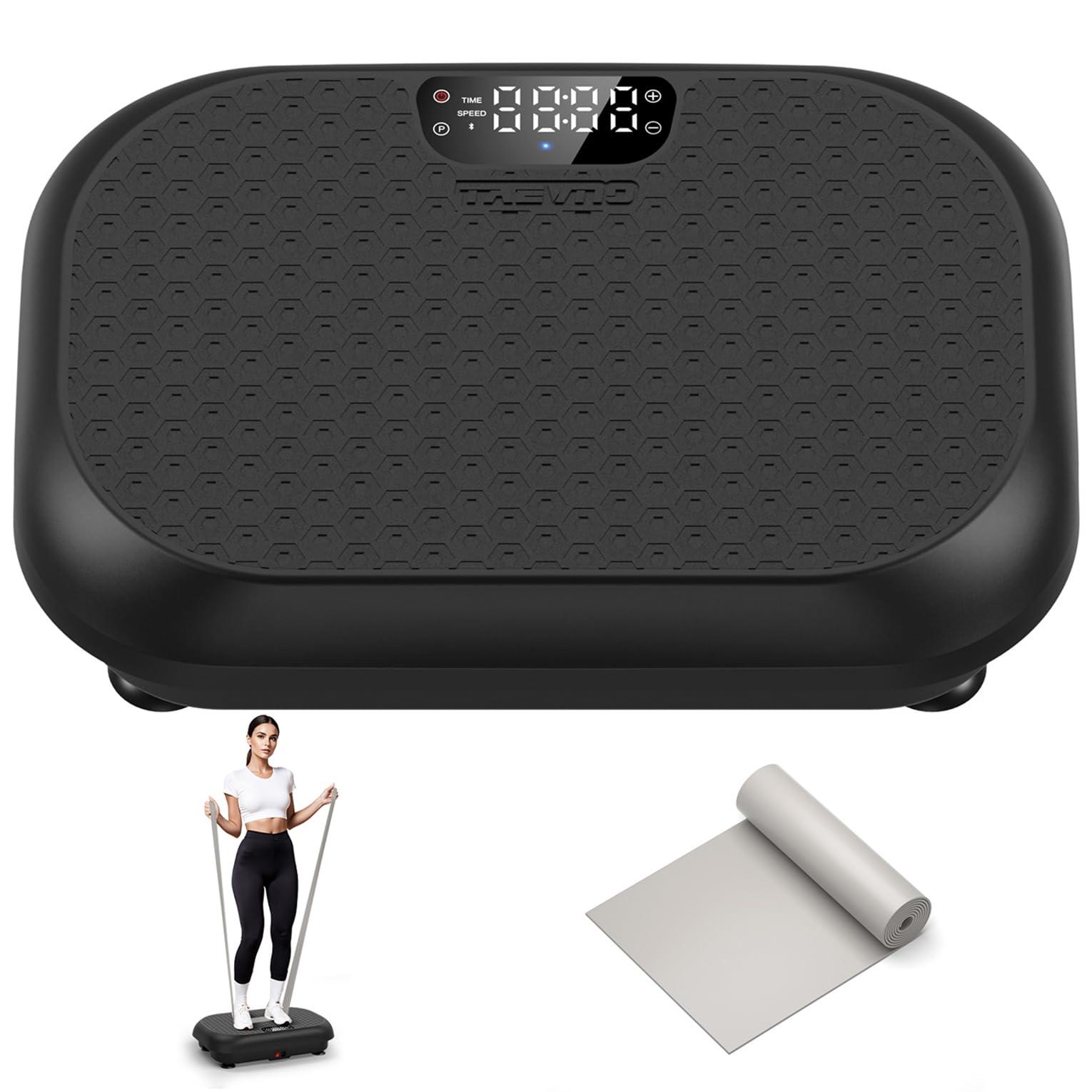 Taevno Vibration Plate Exercise Machine Weight Loss, Full Body Shaker Workout Vibration Plates Lymphatic Drainage, Stand Shake Vibrating Plate for Women Men 450 Lbs Capacity Fitness Platform