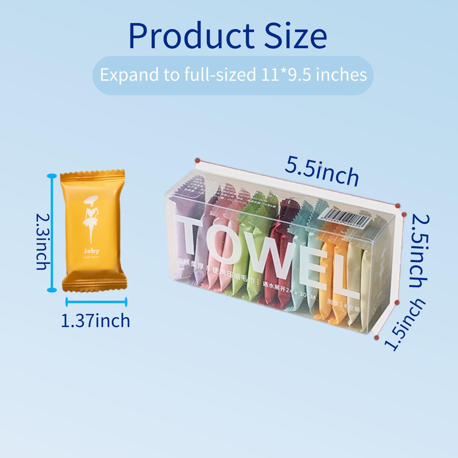 Dzronda Disposable Compressed Towels, Portable Compressed Towel Tablets, 28Pcs Travel Wash Cloth, Thicker Super Absorbent Wash Cloths for Travel, Face Towel Ideal for Outdoor Camping Hiking (28Pcs) - Image 2