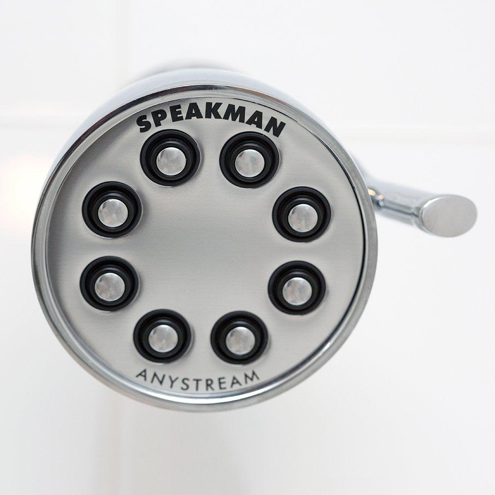 Speakman S-2251 Signature Icon Anystream Adjustable High Pressure Shower Head - 2.5 GPM Solid Brass Replacement Bathroom Showerhead, Polished Chrome - Image 14