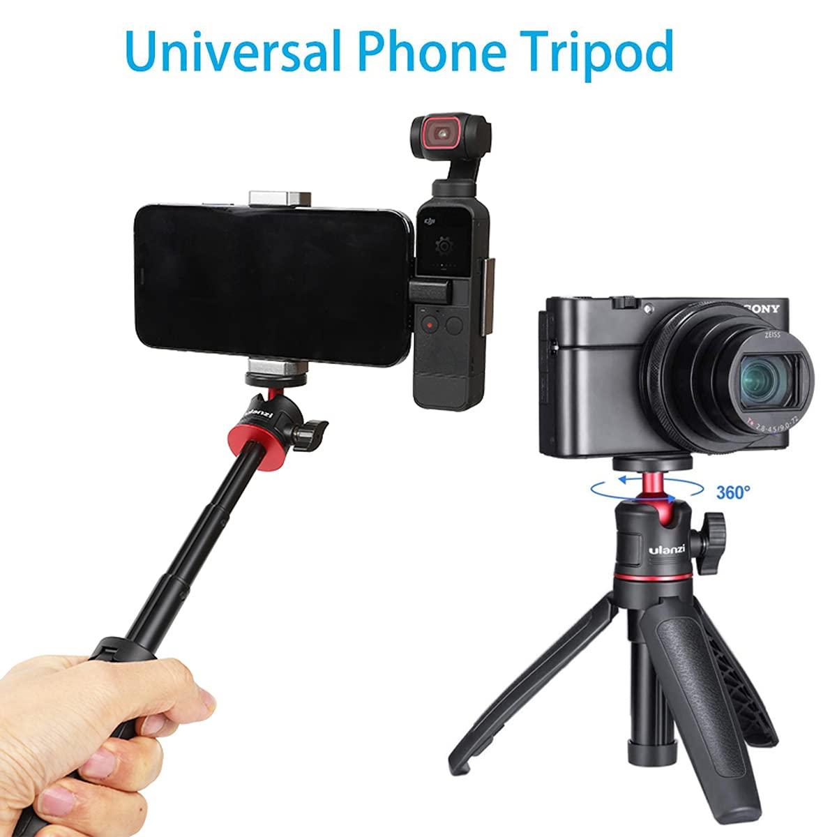 PellKing Osmo Pocket/Osmo Pocket 2 Phone Holder Set Expansion Accessories + Universal Mini Extension Pole Tripod Compatible with DJI OSMO Pocket 2/ DJI OSMO Pocket and Smartphone - Image 5
