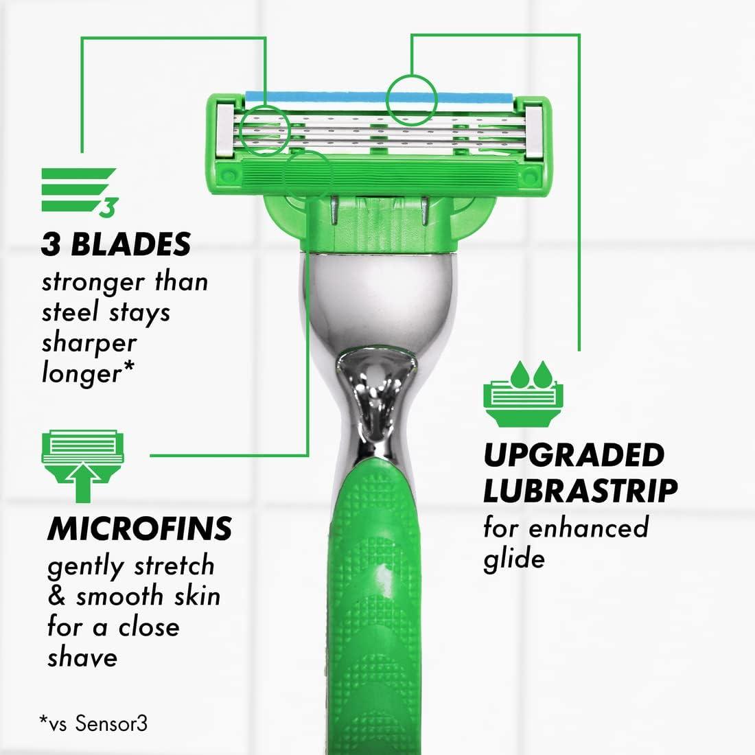 Gillette Mach3 Sensitive Mens Razor Blade Refills, 20 Count, Designed for Sensitive Skin - Image 2