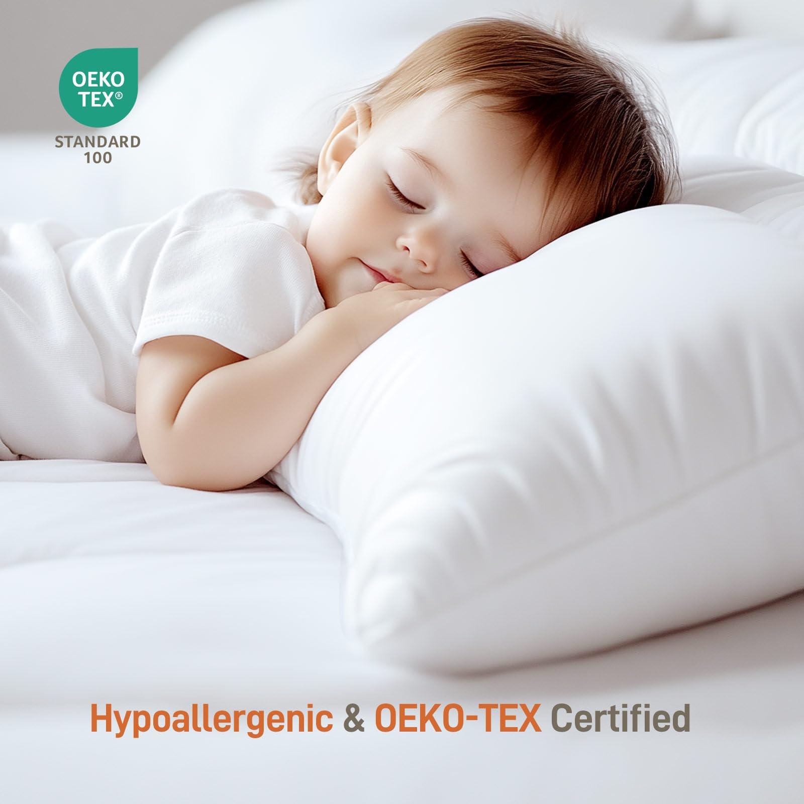Hypoallergenic Viscose from Bamboo Soft Pillows with Down Alternative Filling, King Size set of 2, Moisture-Wicking, Luxury Hotel Quality, Ideal for Back And Stomach Sleeper, Oeko-Tex Certified - Image 5