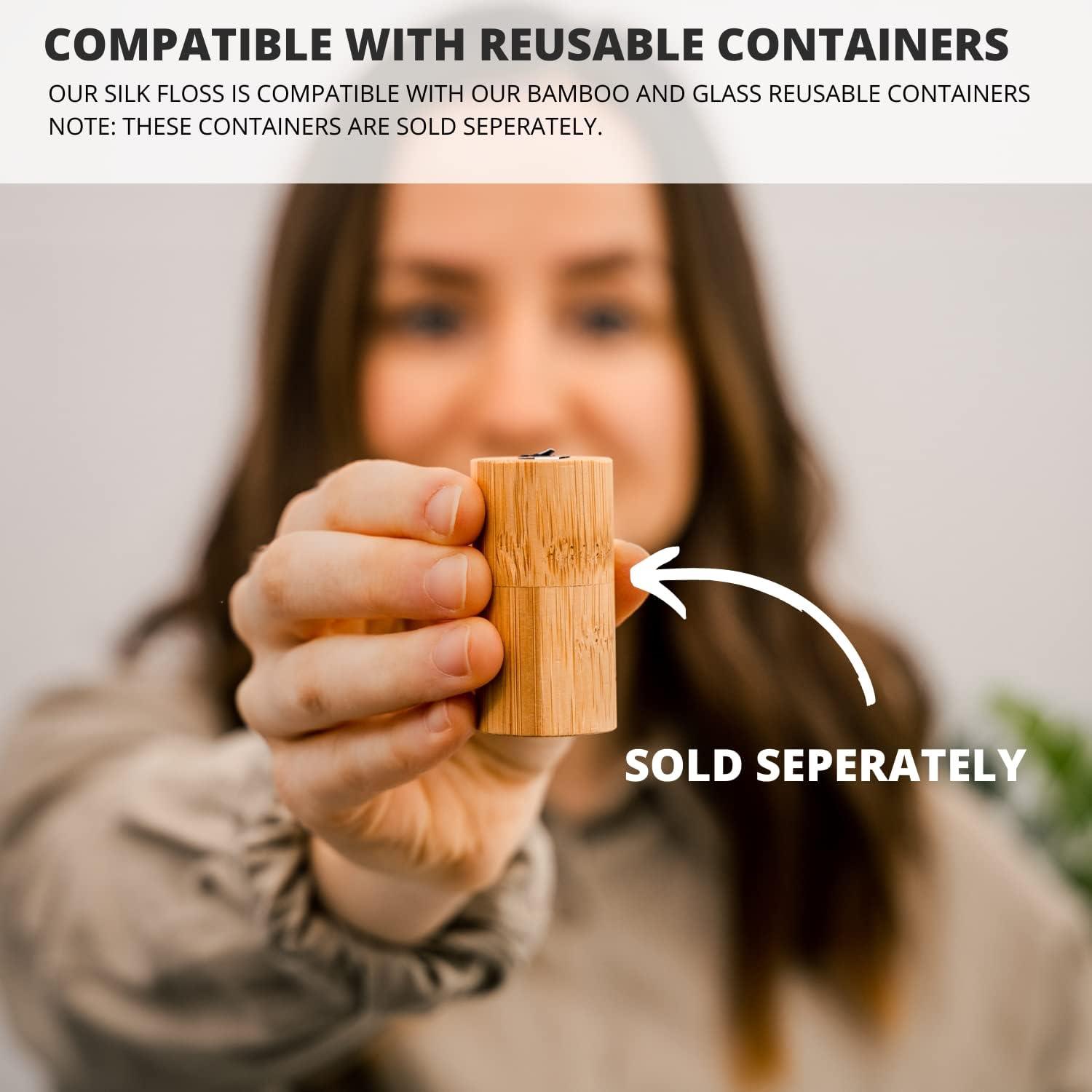 Biodegradable Silk Dental Floss Refill - Six Pack - Organic Natural Dental Floss, Refillable, Compostable Peace Silk Dental Floss Refills - 6 x 33 Yards - Eco-Friendly Mint Candelilla Wax - Image 6