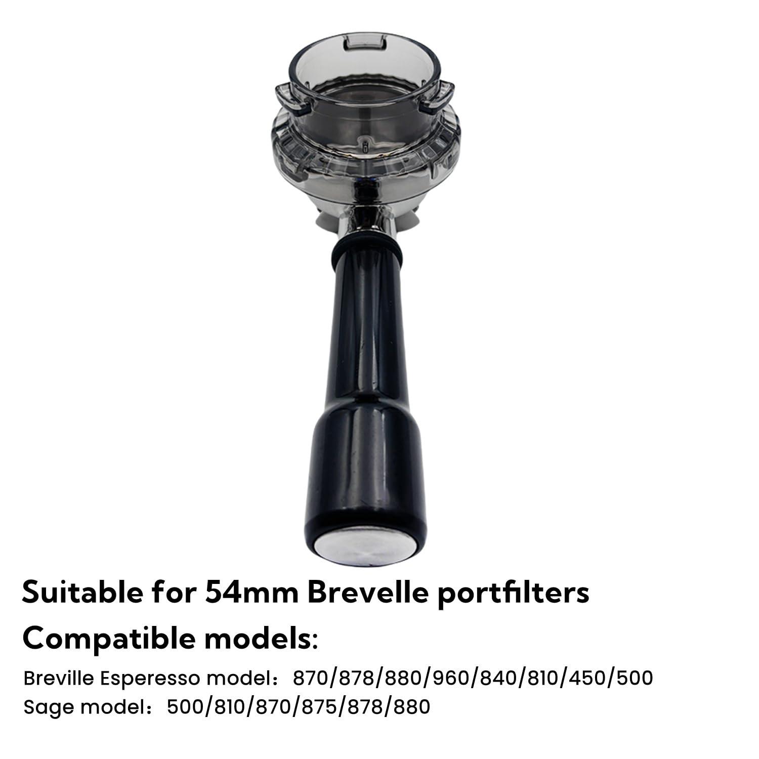 54mm Dosing Funnel for Breville Barista Portafilters, Compatible Breville 8series Barista and Bambino Espresso Machines Dosing Funnel, Grey - Image 2