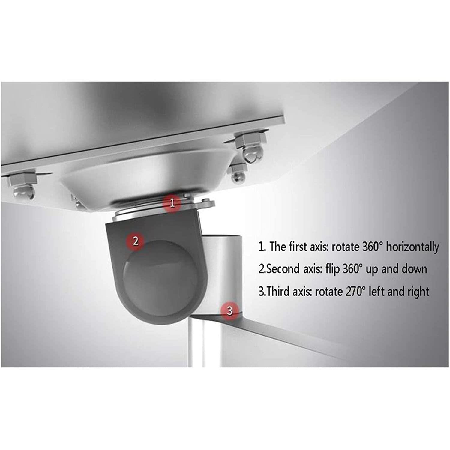 XINGAKA Keyboard Arm Tray, Wall-Mounted Adjustable Mouse and Keyboard Bracket, Silver Telescopic Industrial Shelf, Wall-Mounted Keyboard Bracket,arm40cm - Image 6