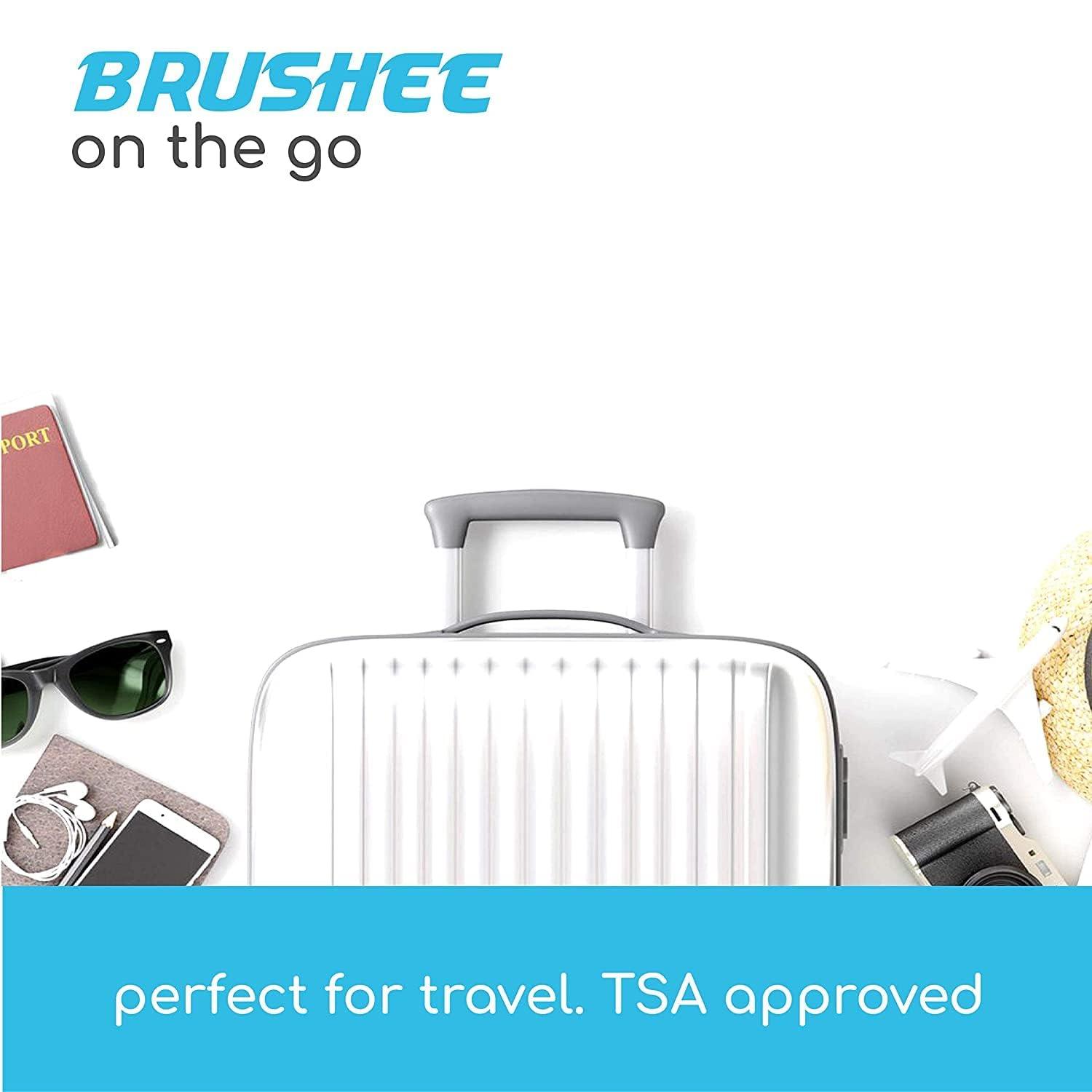 Brushee - The Evolution of Oral Care | 4-in-1 Tool (Paste + Brush + Floss + Pick) | Individually Wrapped | Disposable | Prepasted Travel Toothbrushes | Small Adult Toothbrush - (24-Pack) - Image 9