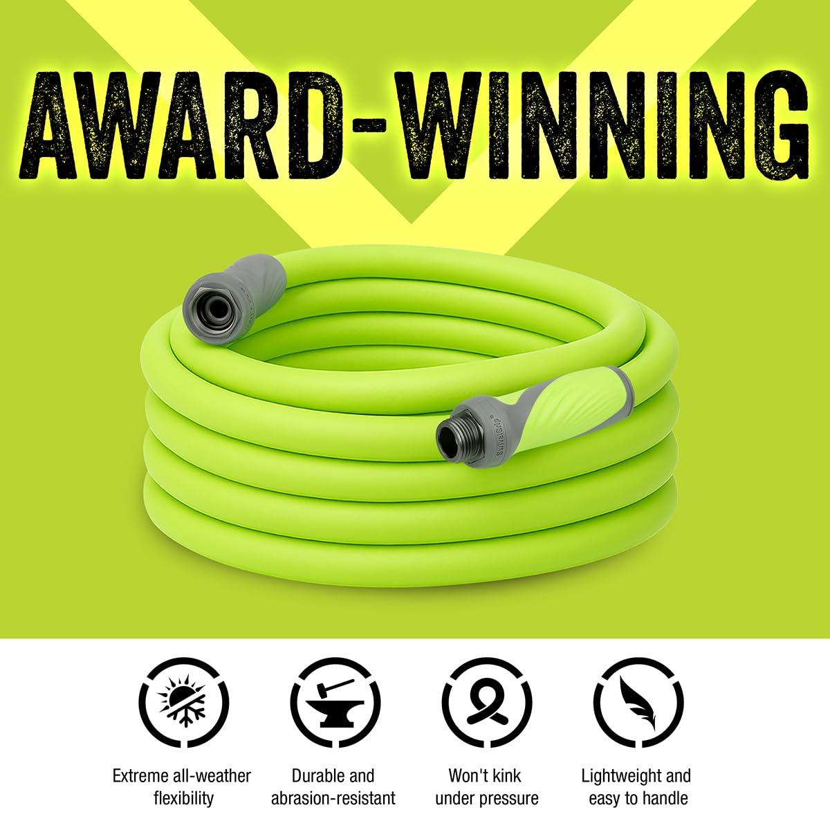 Flexzilla Garden Hose with SwivelGrip, 5/8 in. x 50 ft., Heavy Duty, Lightweight, Drinking Water Safe, ZillaGreen - HFZG550YWS-E - Image 3