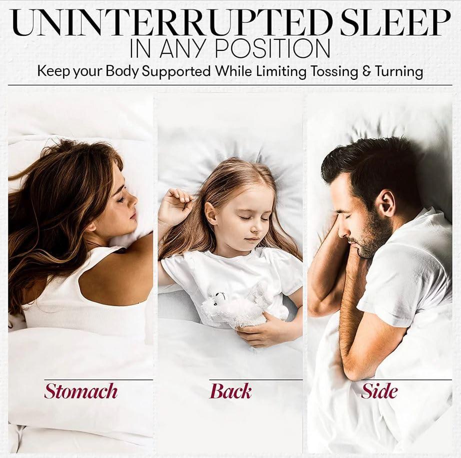 Beckham Hotel Collection Bed Pillows Standard/Queen Size Set of 2 - Original Down Alternative Pillow for Sleeping - Bedding for Back, Stomach or Side Sleepers - Image 12