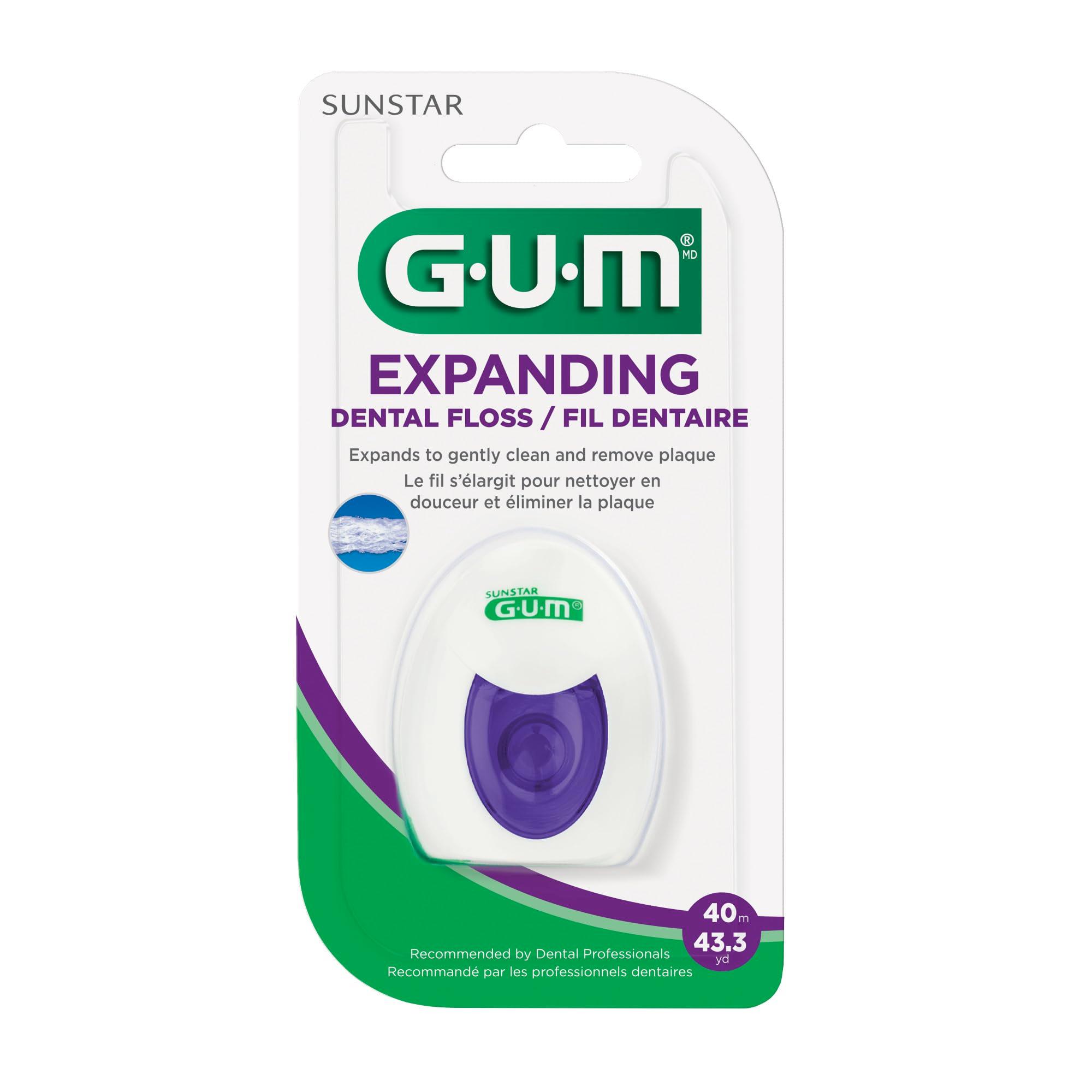 Expanding Dental Floss - Waxed Woven Floss - Effe Countive Plaque Removal for Tight Teeth - Unflavored, 1 Count (Pack of 6) - Image 5
