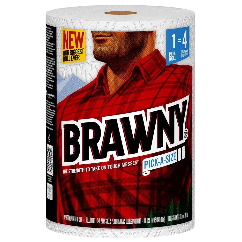 Brawny® Pick-A-Size® Paper Towels, 1 Mega Roll = 4 Regular Rolls - Image 2