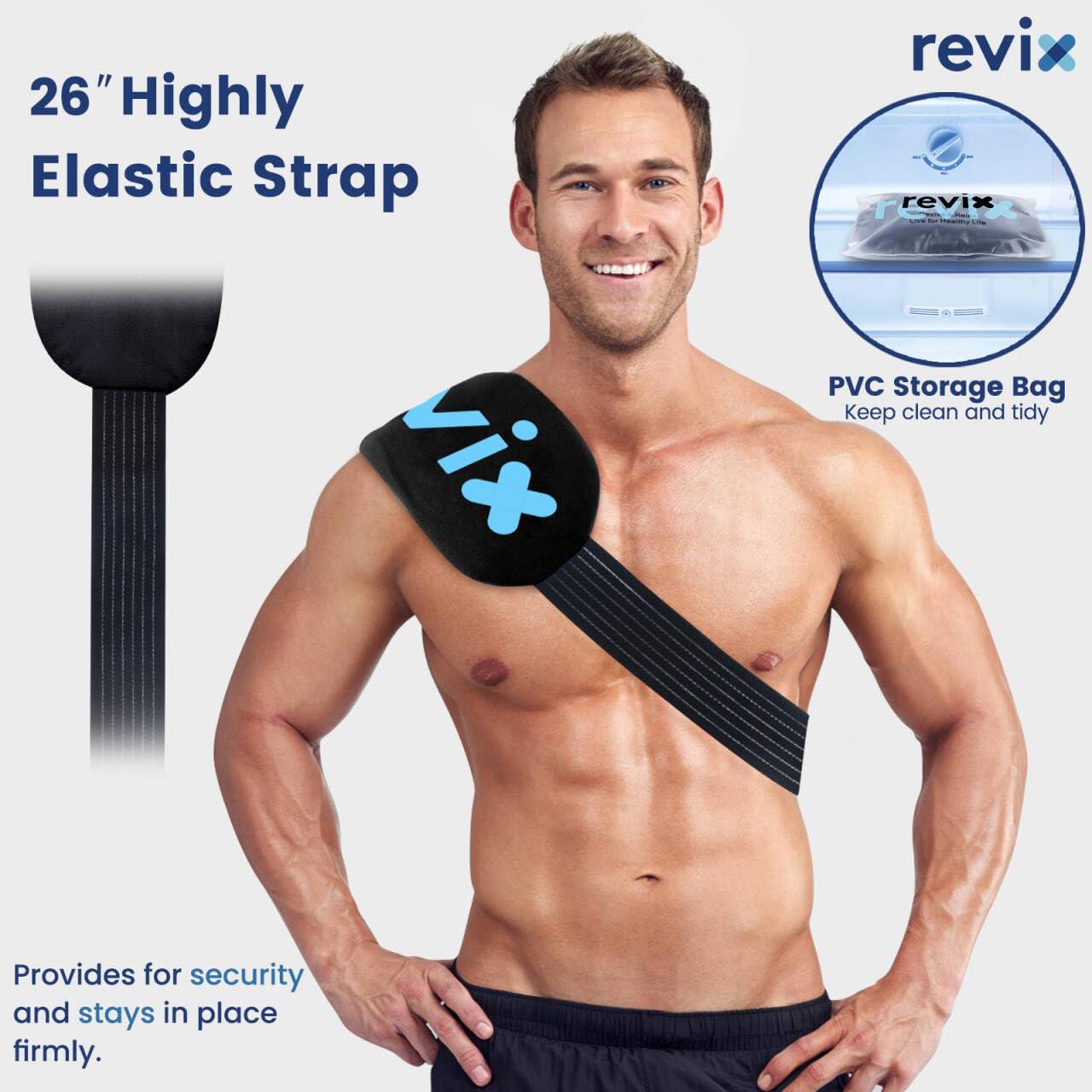 REVIX Ice Packs for Injuries Reusable, 5-Piece Set Hot and Cold Gel Ice Pack for Joints, Muscle, Post-Workout Recovery, Adjustable and Flexible Cooling Pads for Knees, Back, Arms and Neck - Image 5