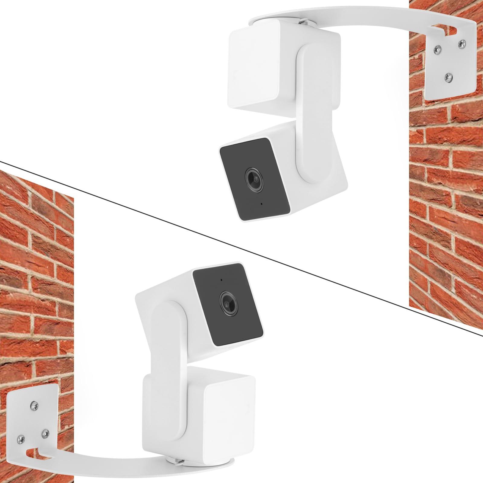2Pack Corner Camera Wall Mount for Wyze Cam Pan V3/Wyze Cam V4,Maximum Coverage of 270° on Both Sides of The House,Reducing Blind Spots,Extended Corner Wall Mount Bracket for Wyze Cam - Image 4