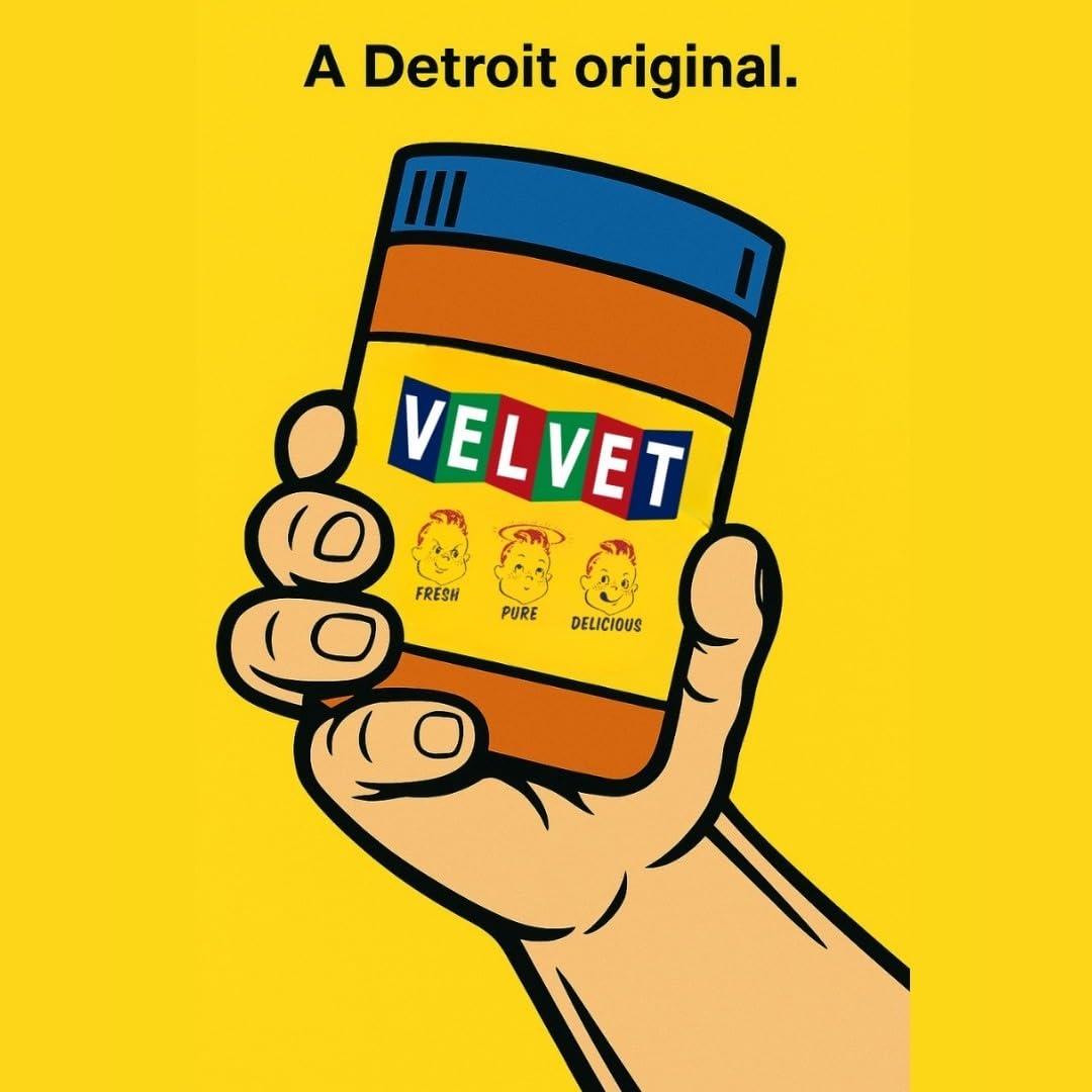 Velvet Peanut Butter, Creamy – Detroit’s Classic Since 1937, Smooth & Nostalgic Spread with “Fresh, Pure, Delicious” Label, Made in the USA, Gluten-Free, Perfect for Sandwiches, Baking & Snacking (18 Ounce Jar) - Image 4