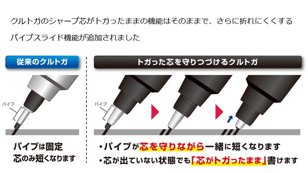 Uni Mechanical Pencil Kurutoga Pipe Slide Model 0.5mm, Black Body (M54521P.24) - Image 5