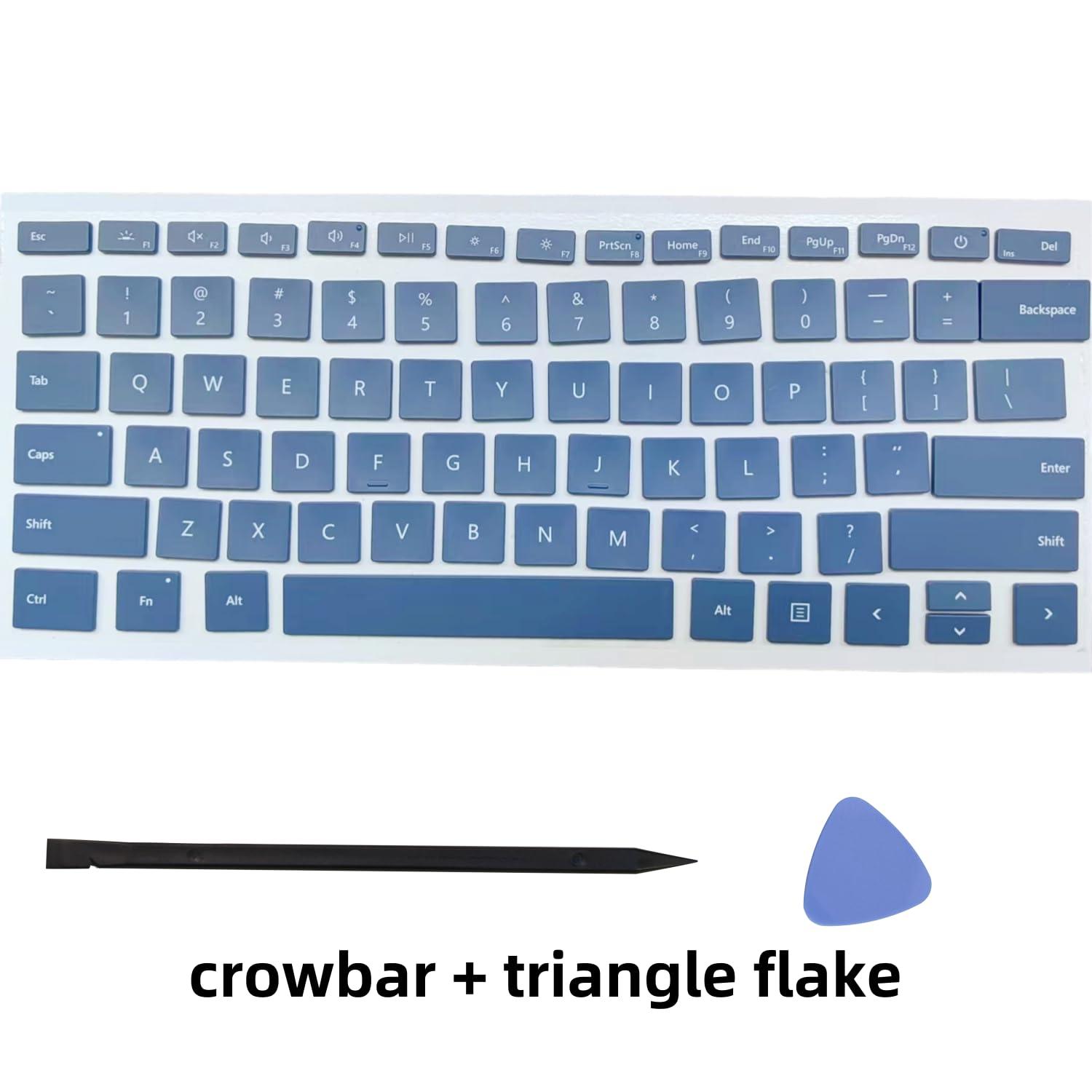 Replacement Keycap Keys,US Layout Key caps and Tool Compatible for Surface Laptop 3/4/5/6 13.5/15inch 1867 1868 1872 1873 1950 1951 1952 1953 Keyboard (Baby Blue) - Image 2
