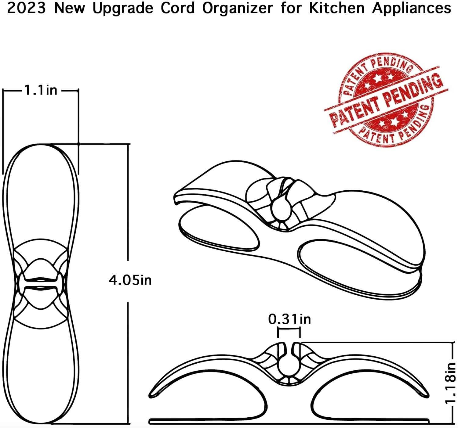 AFunCrafter Cord Organizer for Kitchen Appliances - Black - Image 2