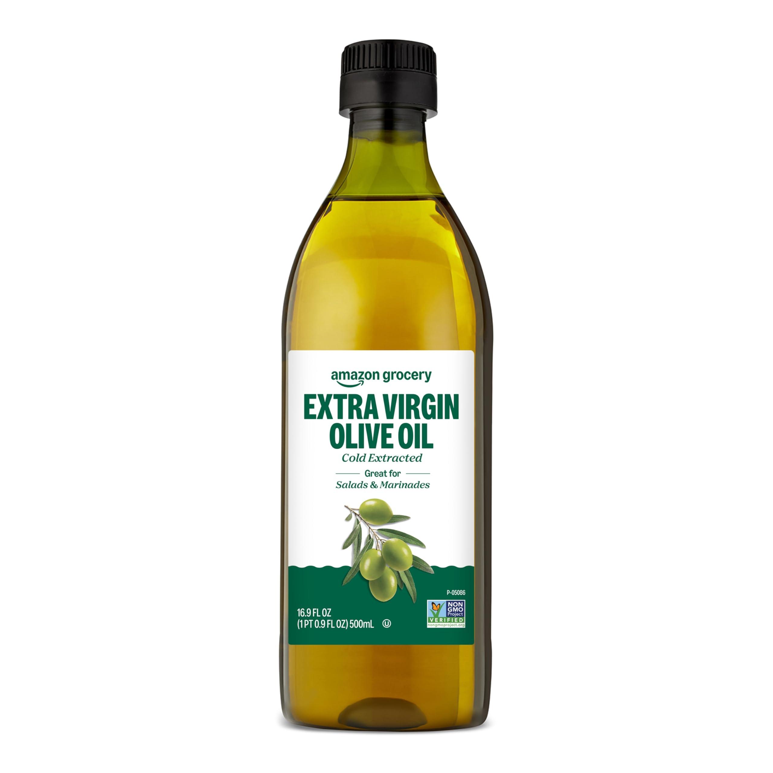 Amazon Grocery, Extra Virgin Olive Oil, 16.9 Fl Oz (Previously Amazon Fresh, Packaging May Vary)